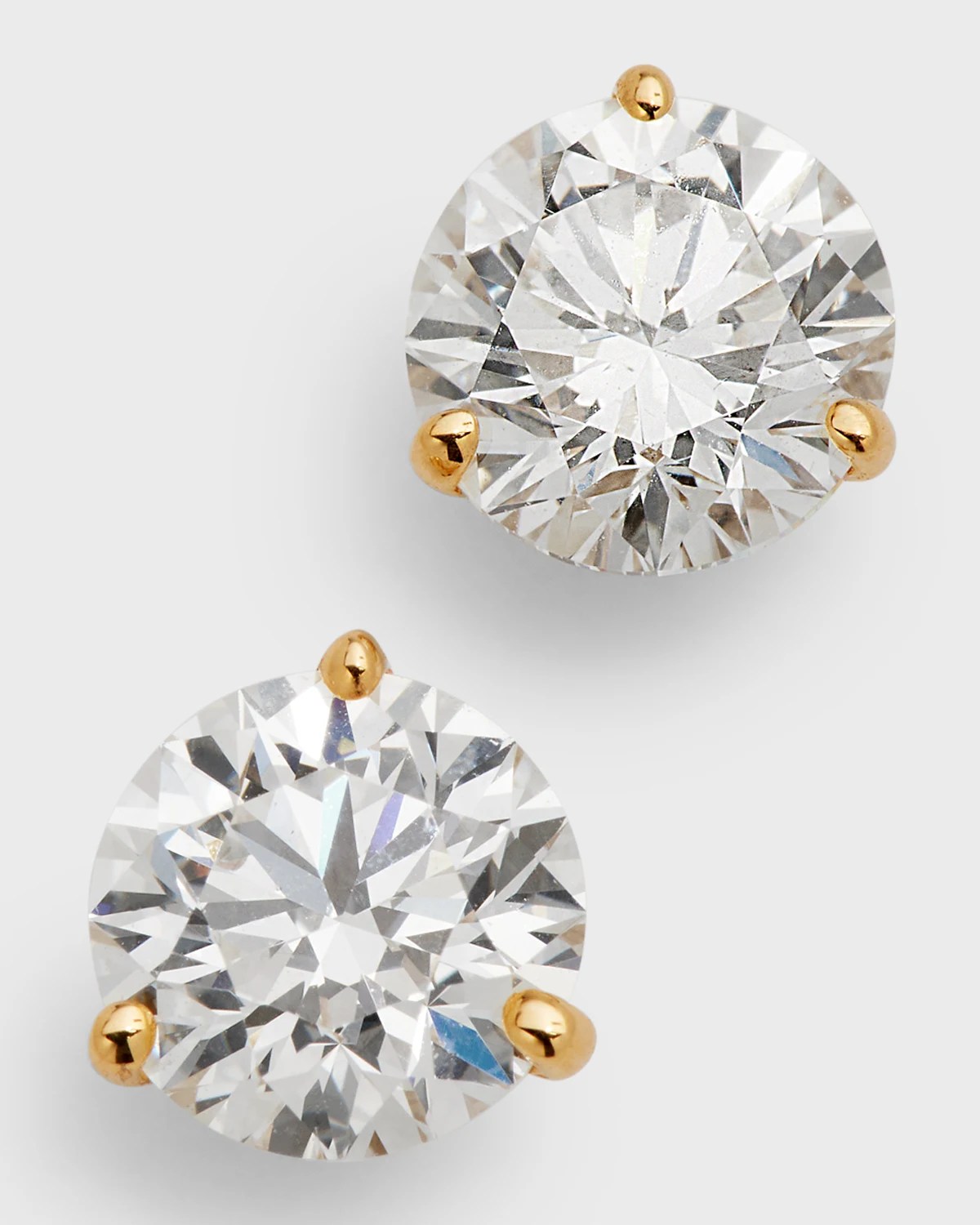 Neiman Marcus Diamonds 18k White Gold Diamond Martini Stud Earrings, 0.81tcw Neiman Marcus