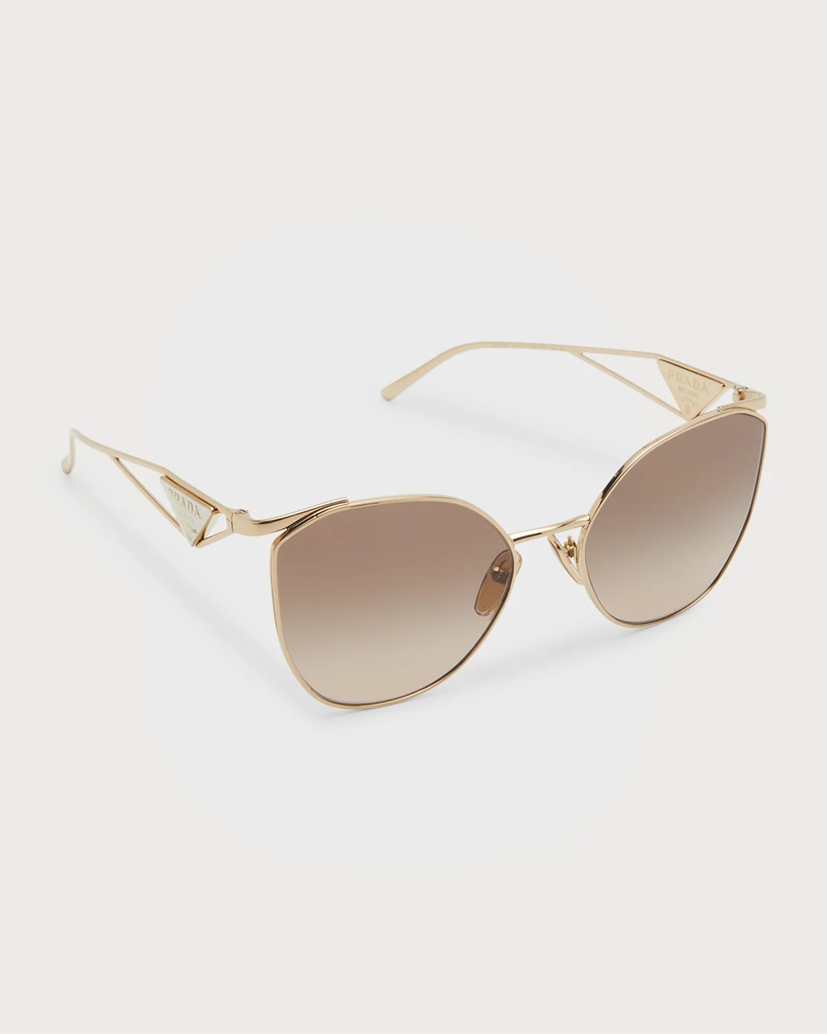 Prada Logo Emblem Acetate CatEye Sunglasses Neiman Marcus