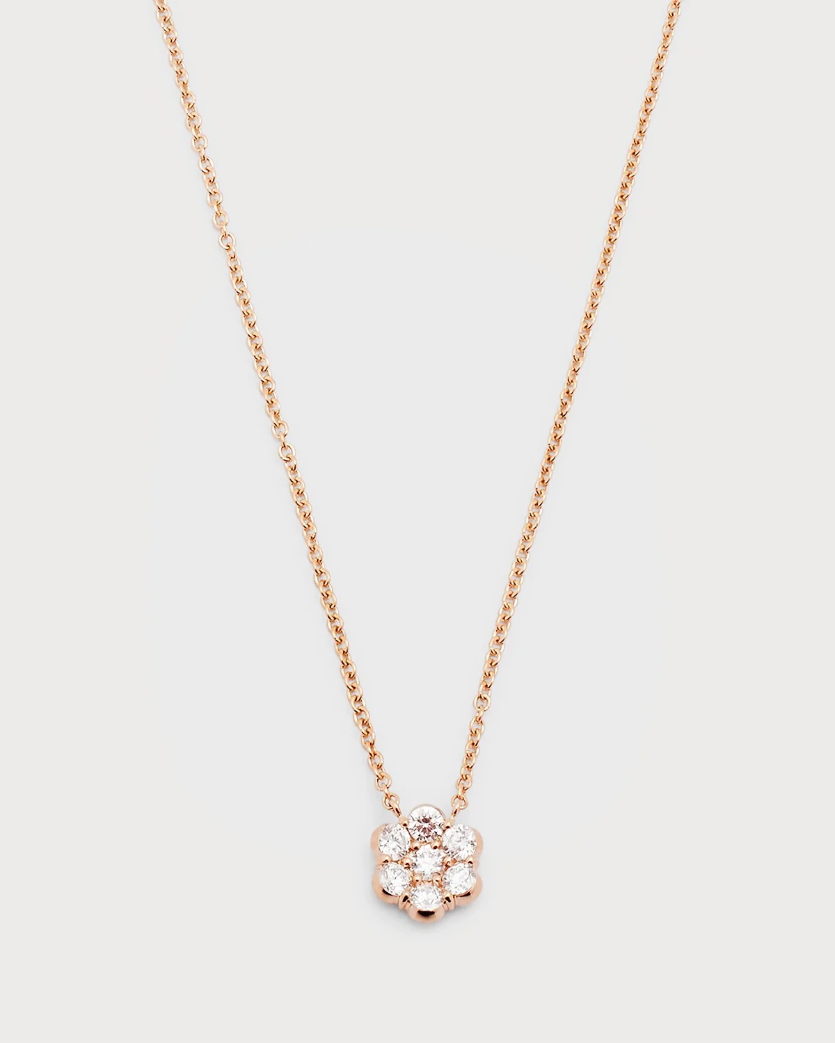 Bayco 18k Yellow Gold Flower Diamond Pendant Necklace Neiman Marcus