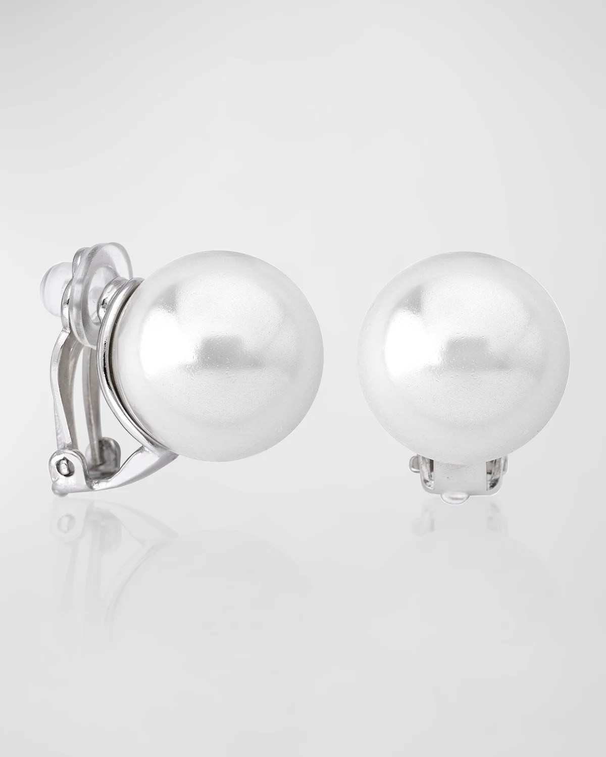 Majorica Mabe Pearl Clip Earrings Neiman Marcus
