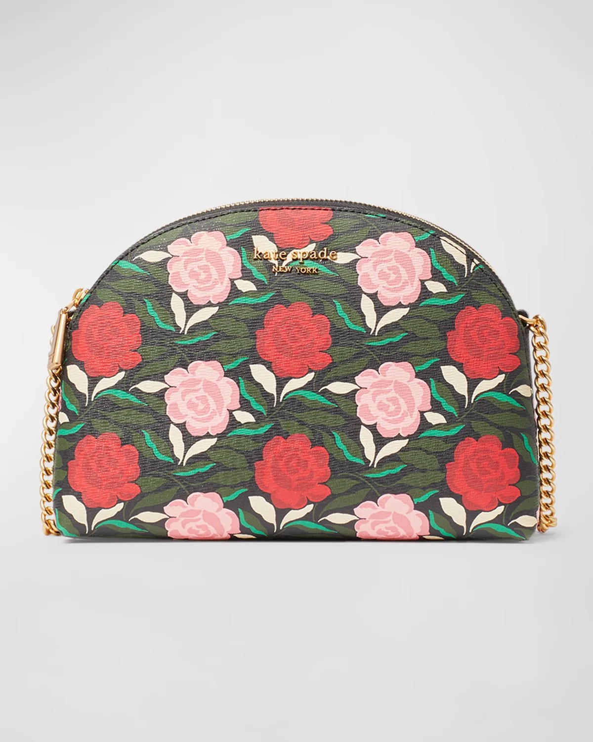 kate spade new york double zip leather dome crossbody bag Neiman Marcus