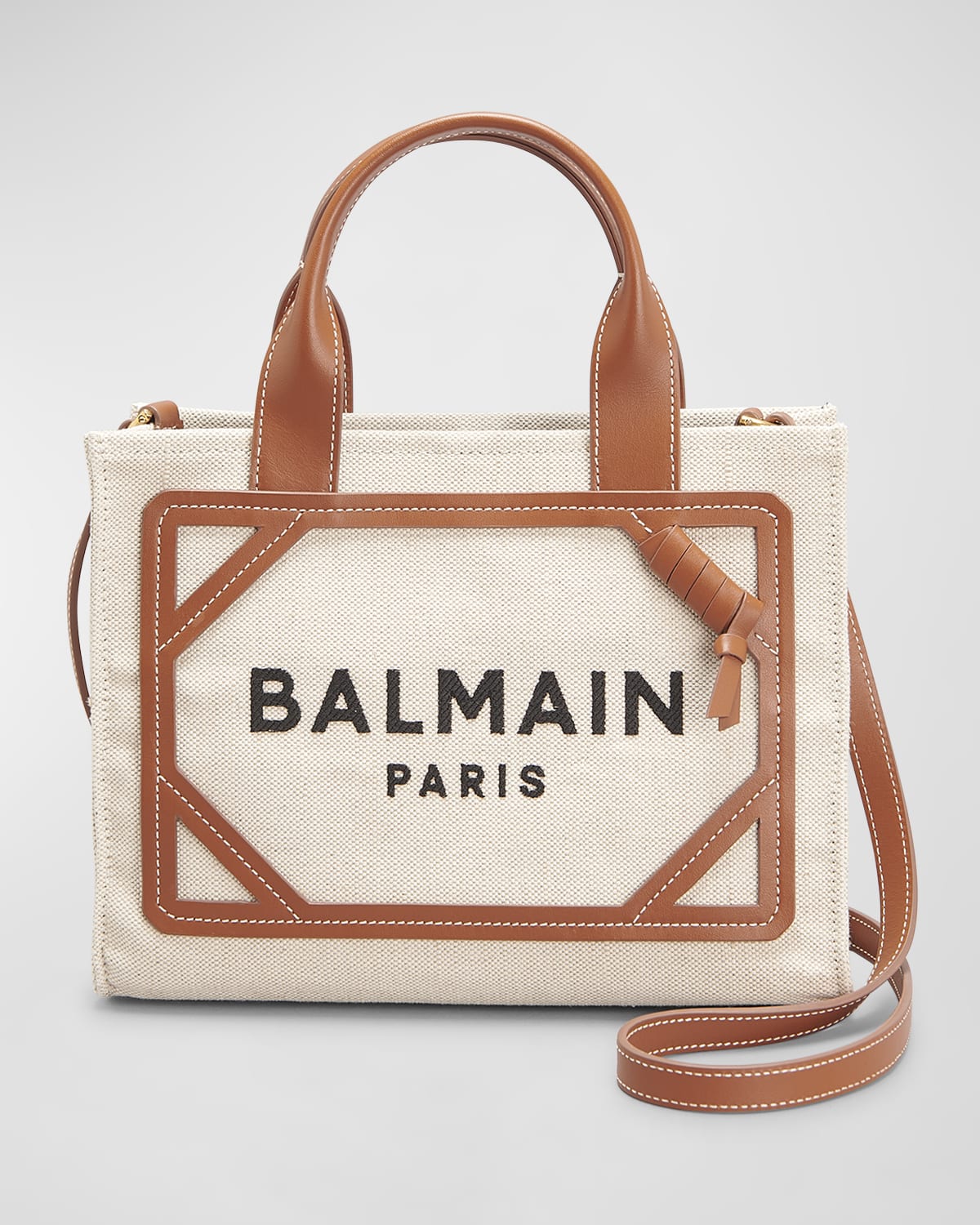 Balmain B Army Logo Monogram Shopper Tote Bag Neiman Marcus