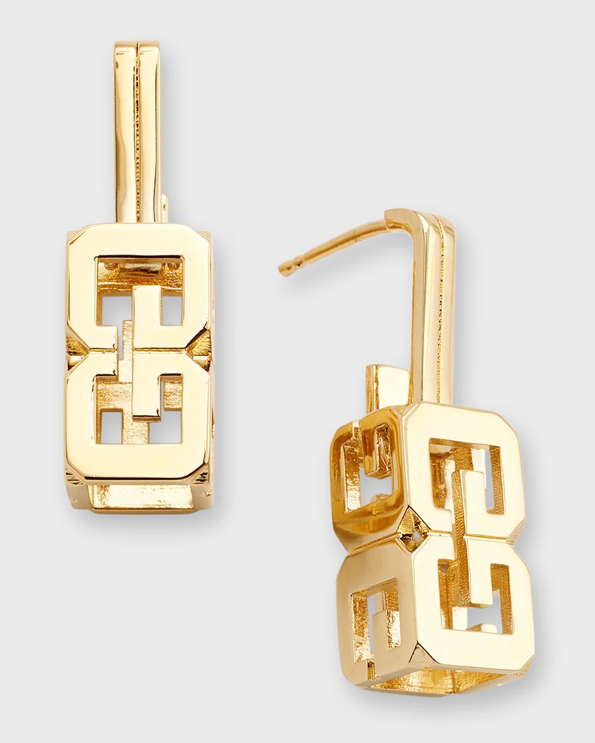 Givenchy GChain Pendant on Hoop Earrings Neiman Marcus