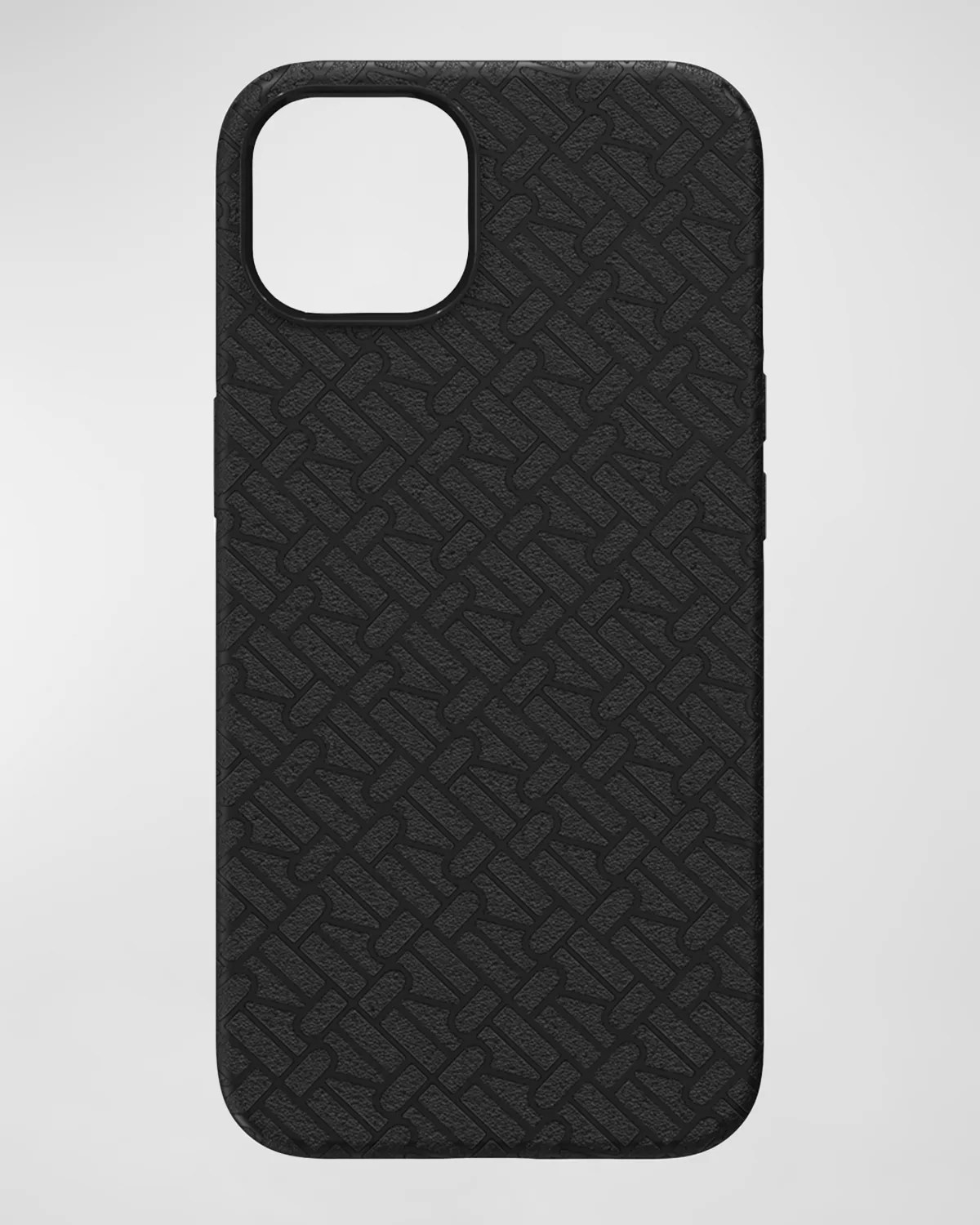 Richmond & Finch Black Vegan Leather Antimicrobial Case, iPhone 13 Pro