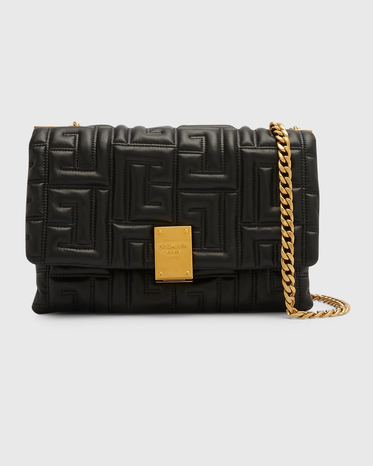 Balmain 1945 Small Quilted Lambskin Shoulder Bag Neiman Marcus