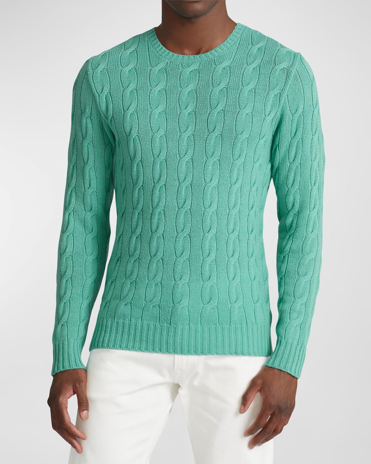 Ralph Lauren Purple Label Men's BirdseyeKnit Cashmere 1/4Zip Sweater Neiman Marcus