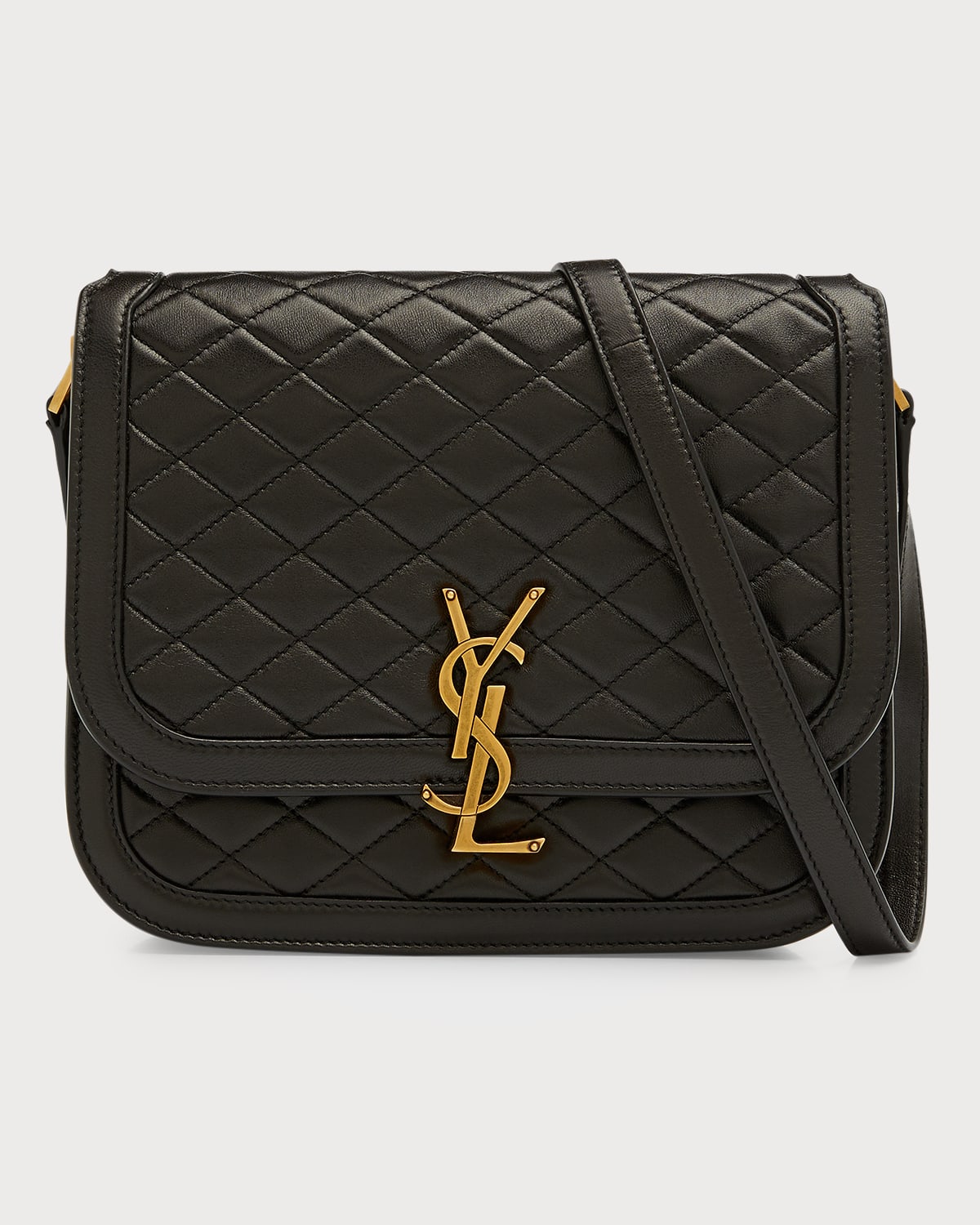 Saint Laurent Gaby Mini YSL Quilted Leather Satchel Bag Neiman Marcus