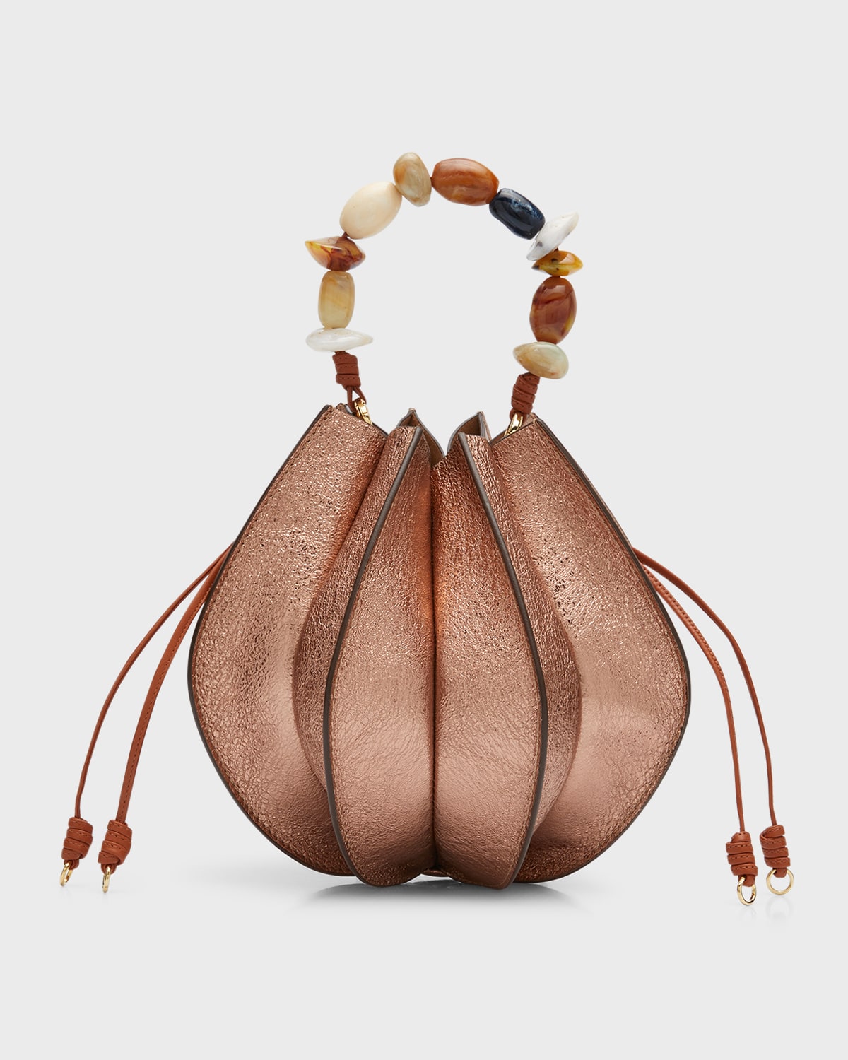 Ulla Johnson Lotus Flower Pleated Bucket Bag Neiman Marcus
