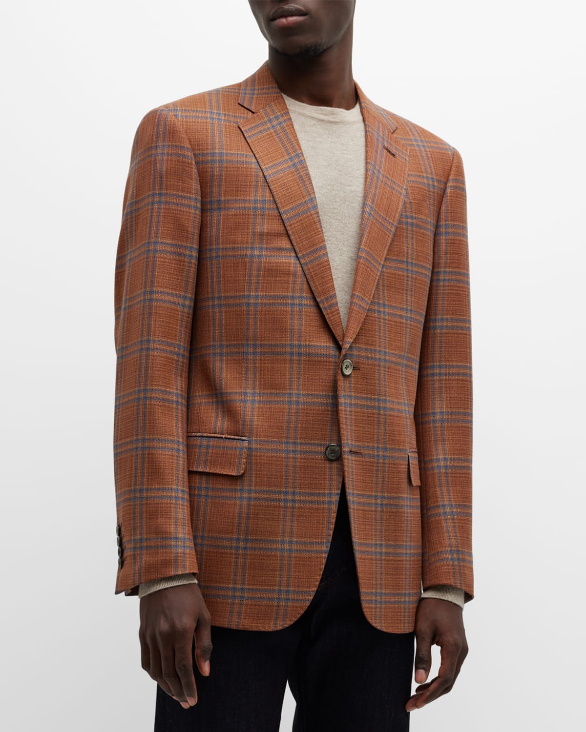 Emporio Armani Men's Glen Plaid Sport Coat Neiman Marcus