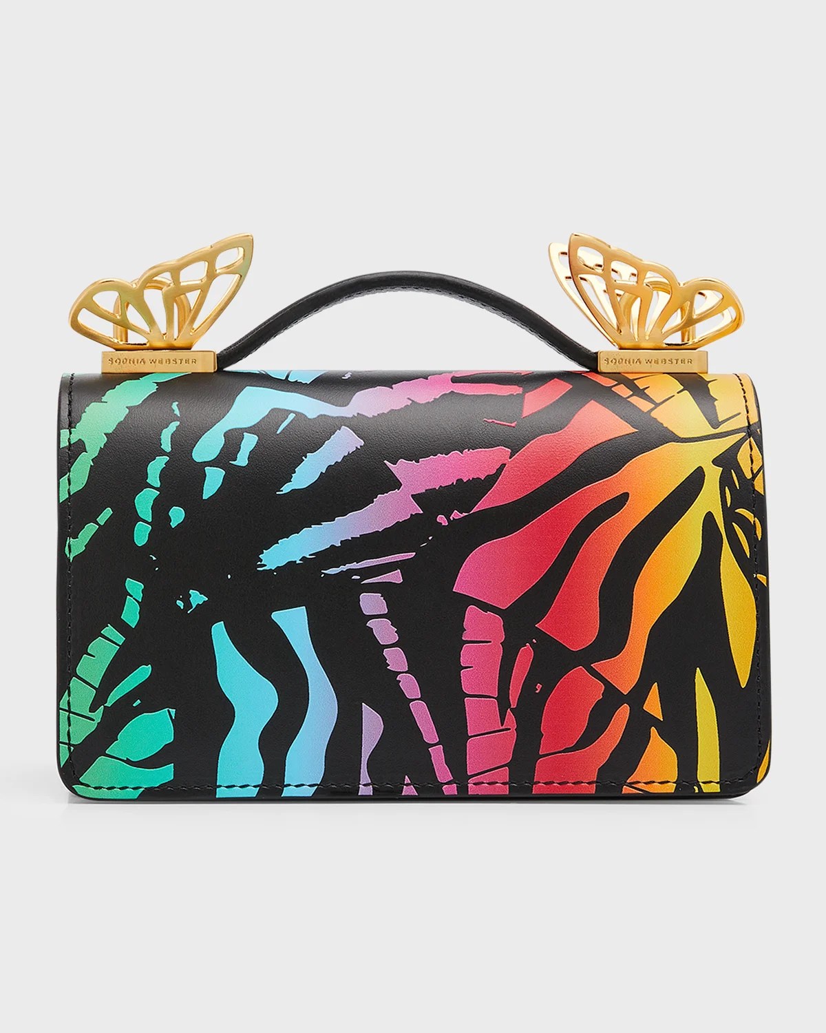 Sophia ster Mariposa Mini Metallic Leather Shoulder Bag Neiman Marcus