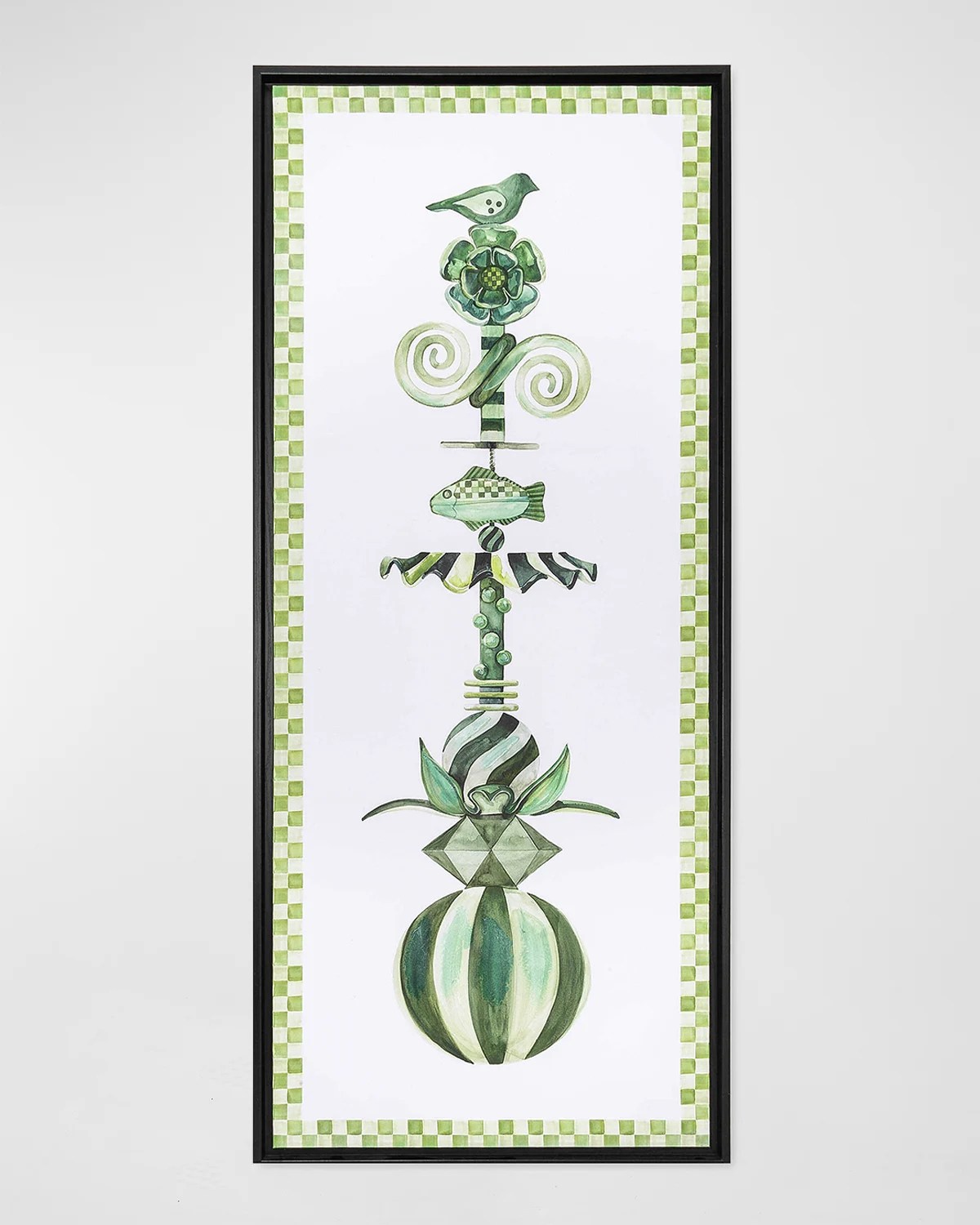 MacKenzieChilds Rabbit Totem Wall Art Neiman Marcus