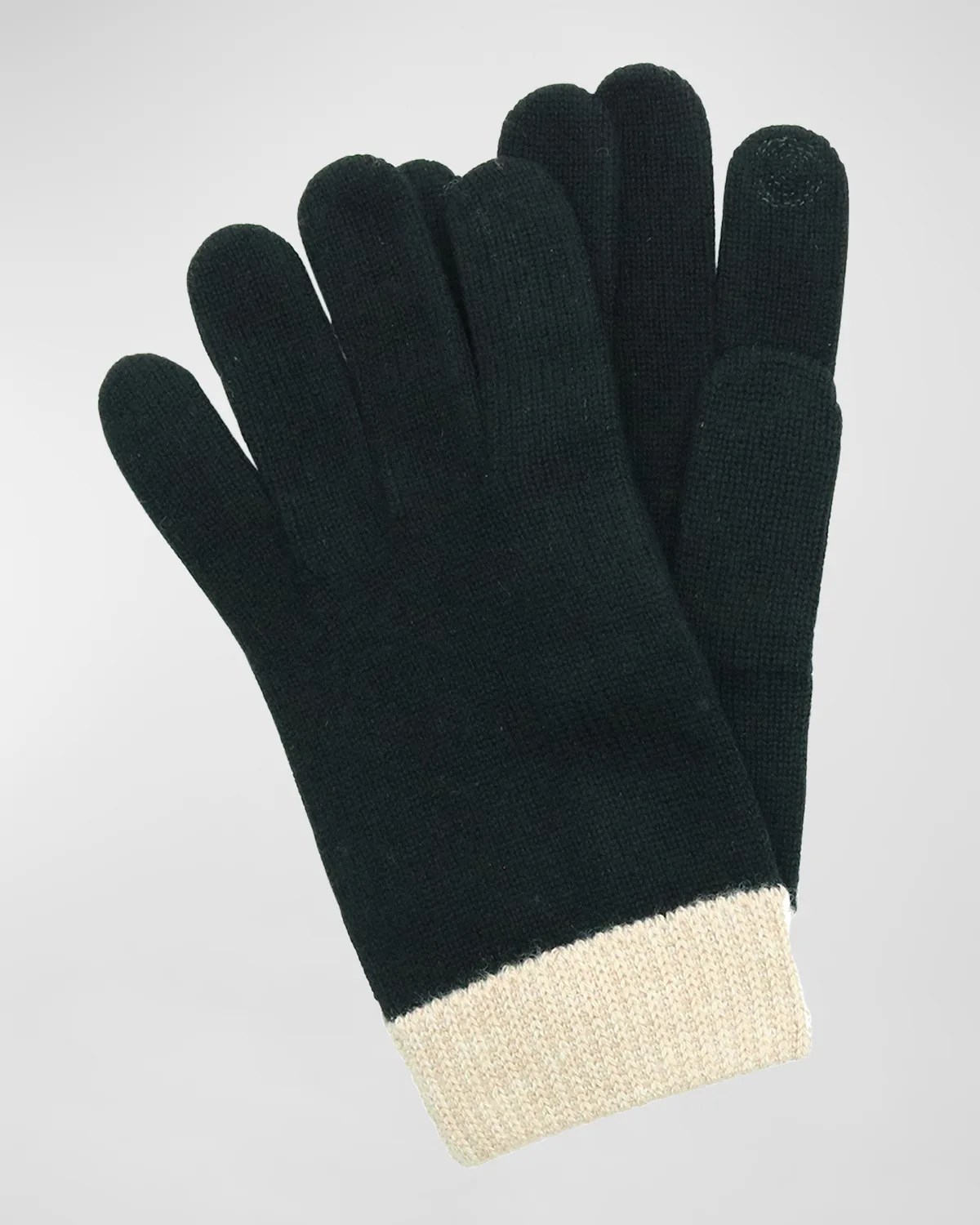 Vince Men's Suede & CashmereKnit Gloves Neiman Marcus