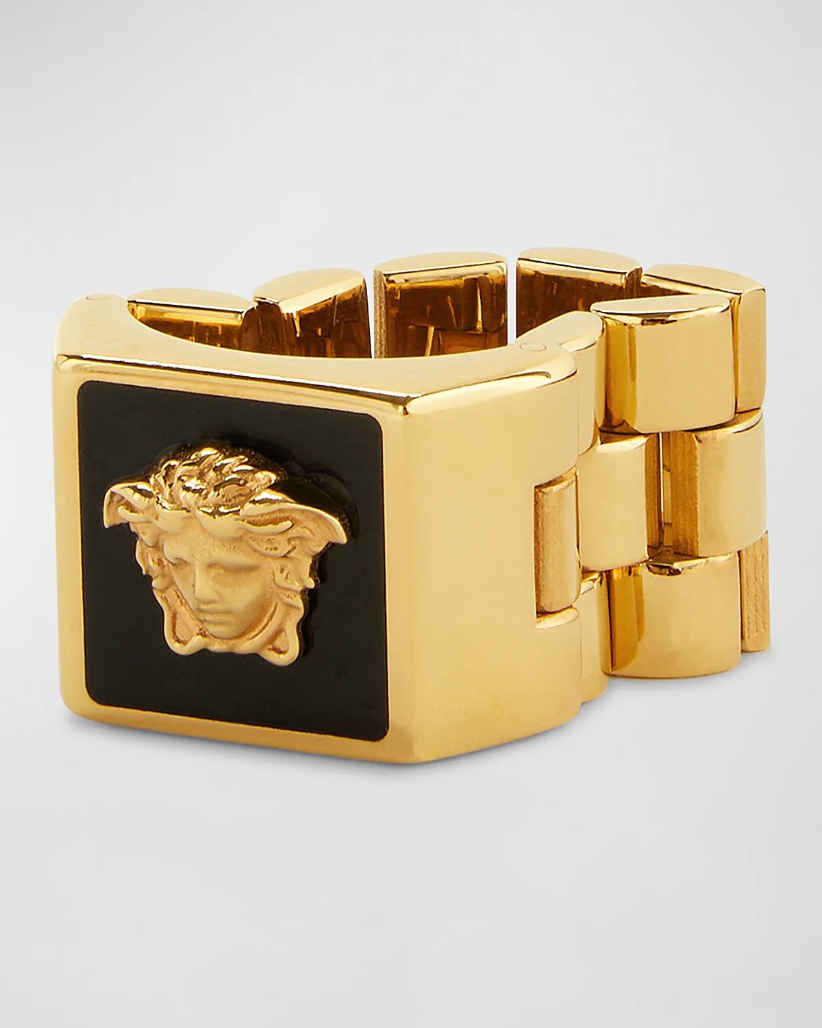Versace Men's Medusa Logo Band Ring Neiman Marcus
