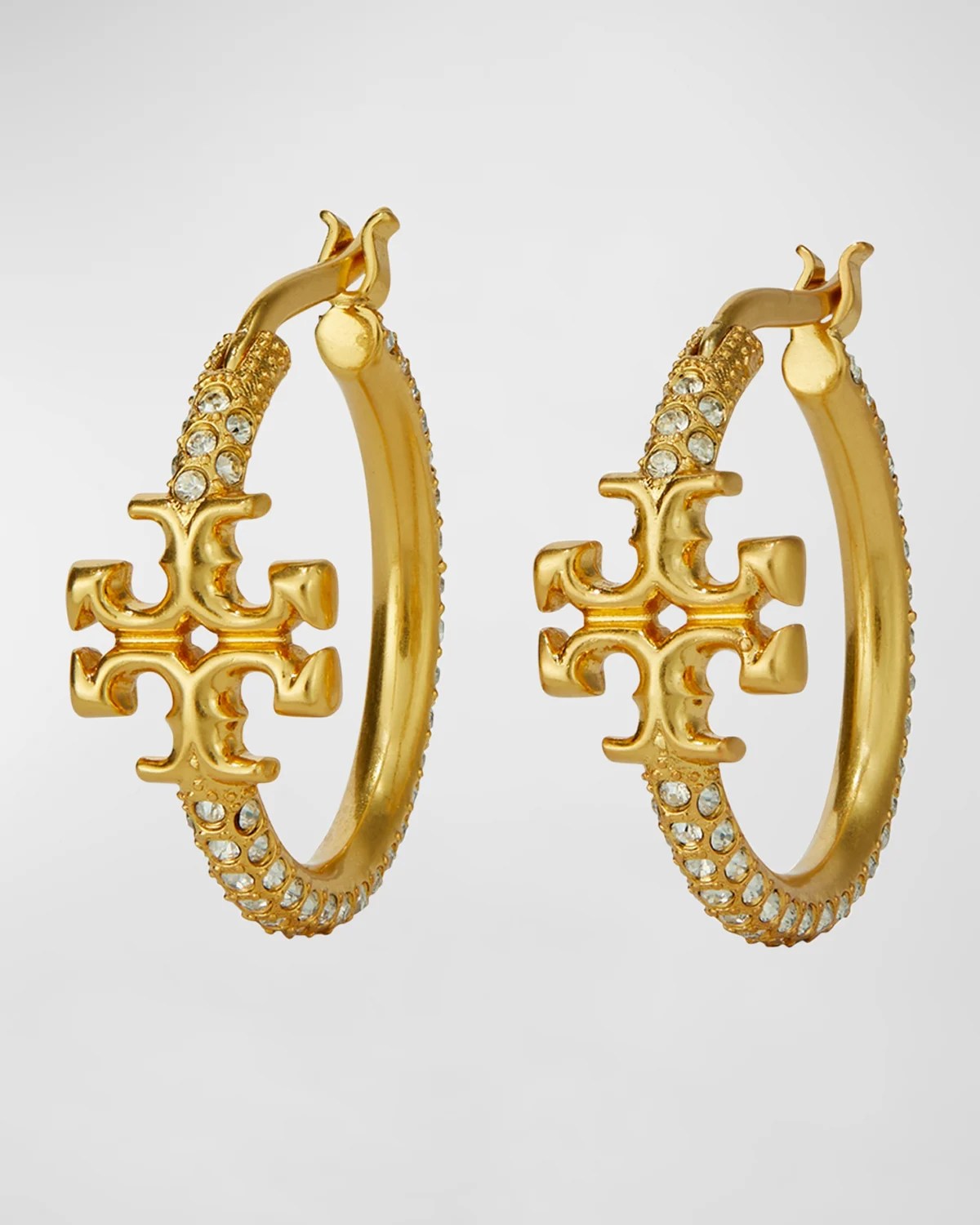 Tory Burch Eleanor Small Hoop Earrings Neiman Marcus