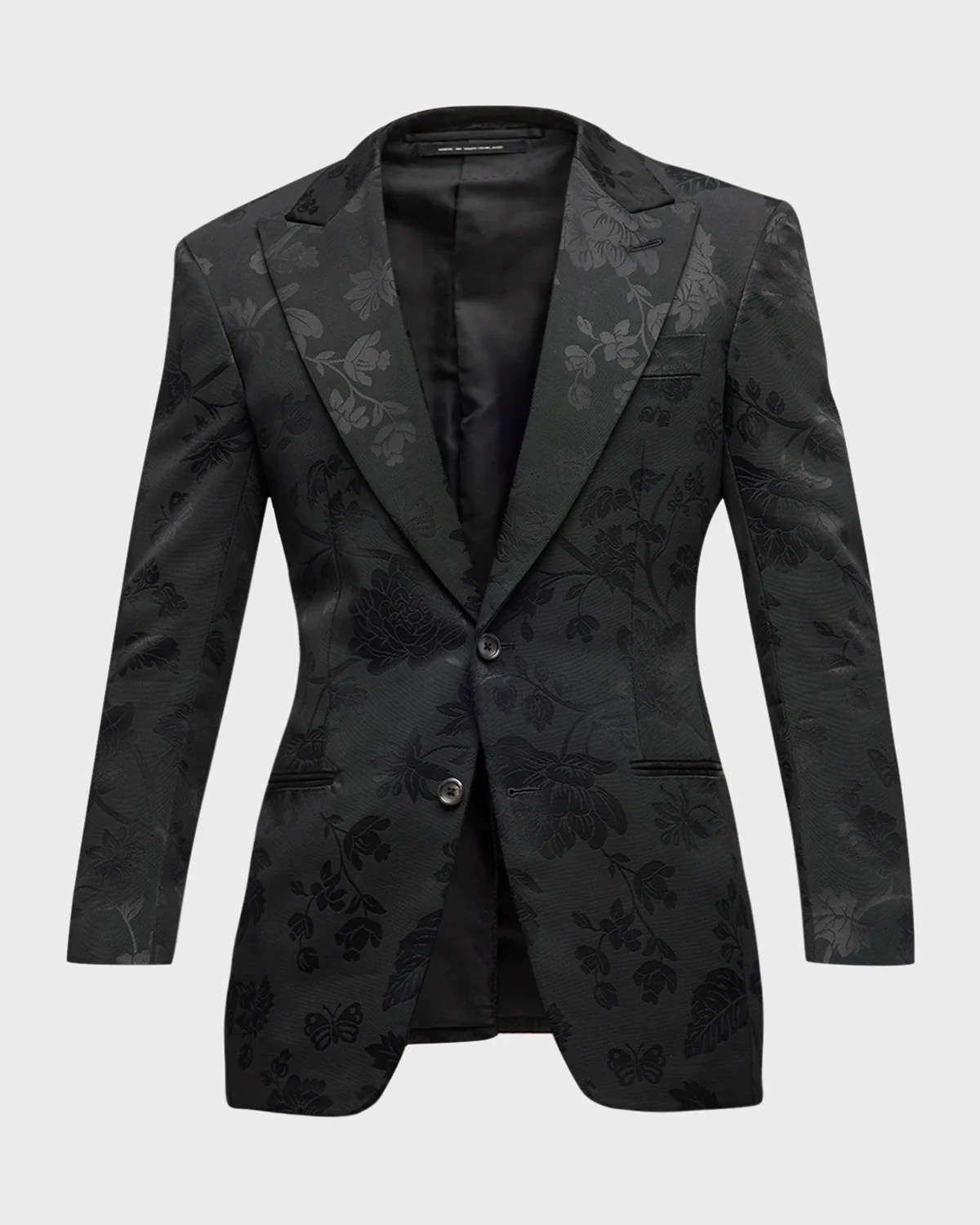 TOM FORD Men's Cooper Lurex Leopard Jacquard Evening Jacket Neiman Marcus