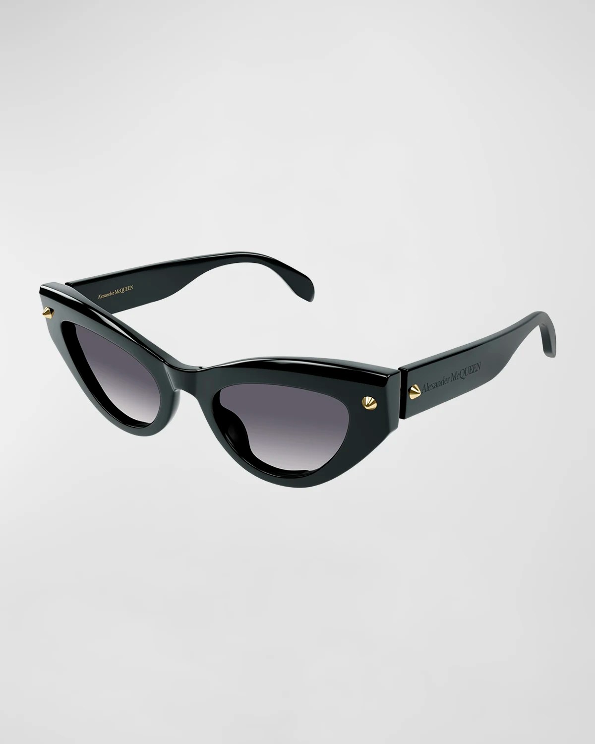 Alexander McQueen Logo Acetate CatEye Sunglasses Neiman Marcus