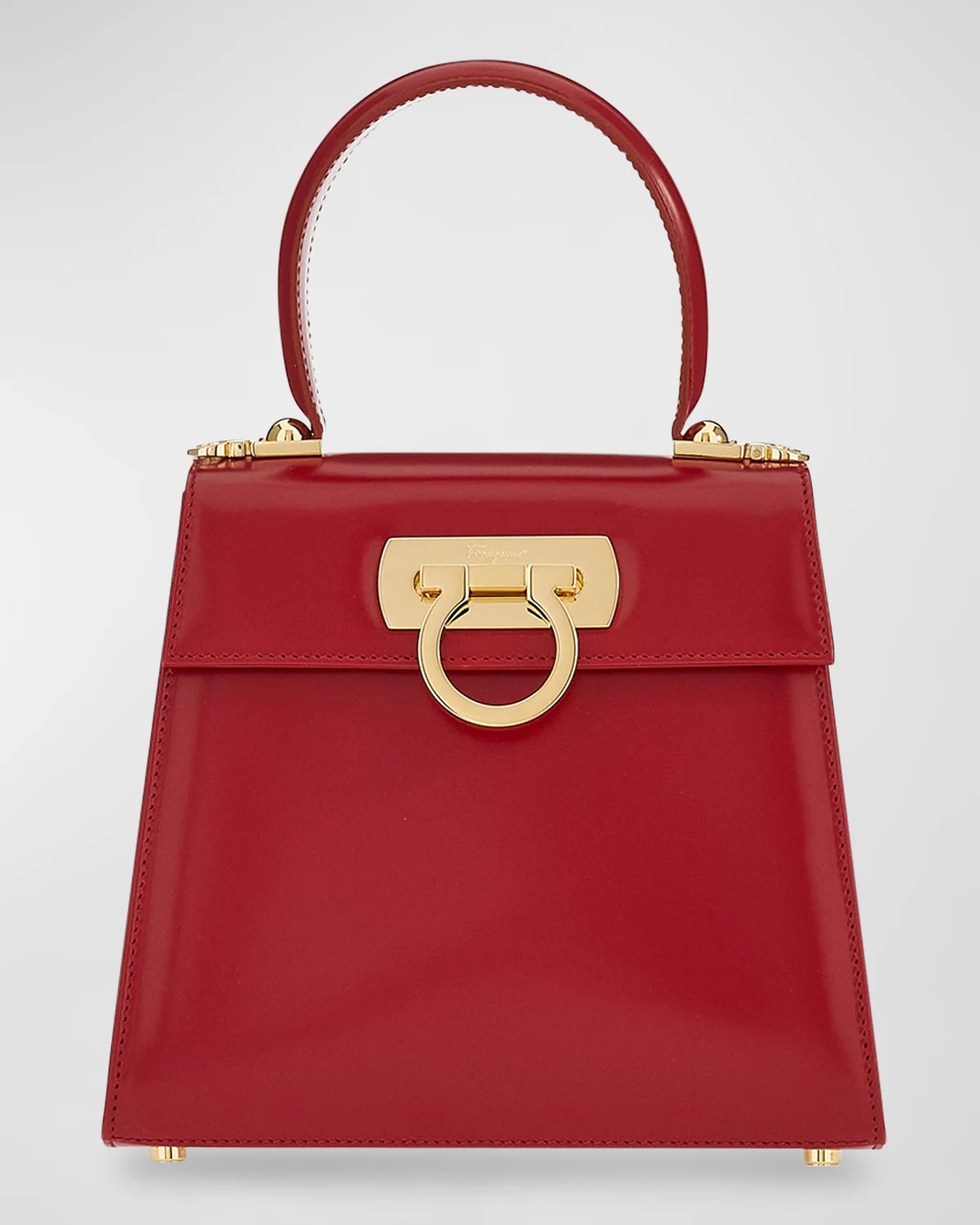 Ferragamo Iconic Gancini TopHandle Bag Neiman Marcus