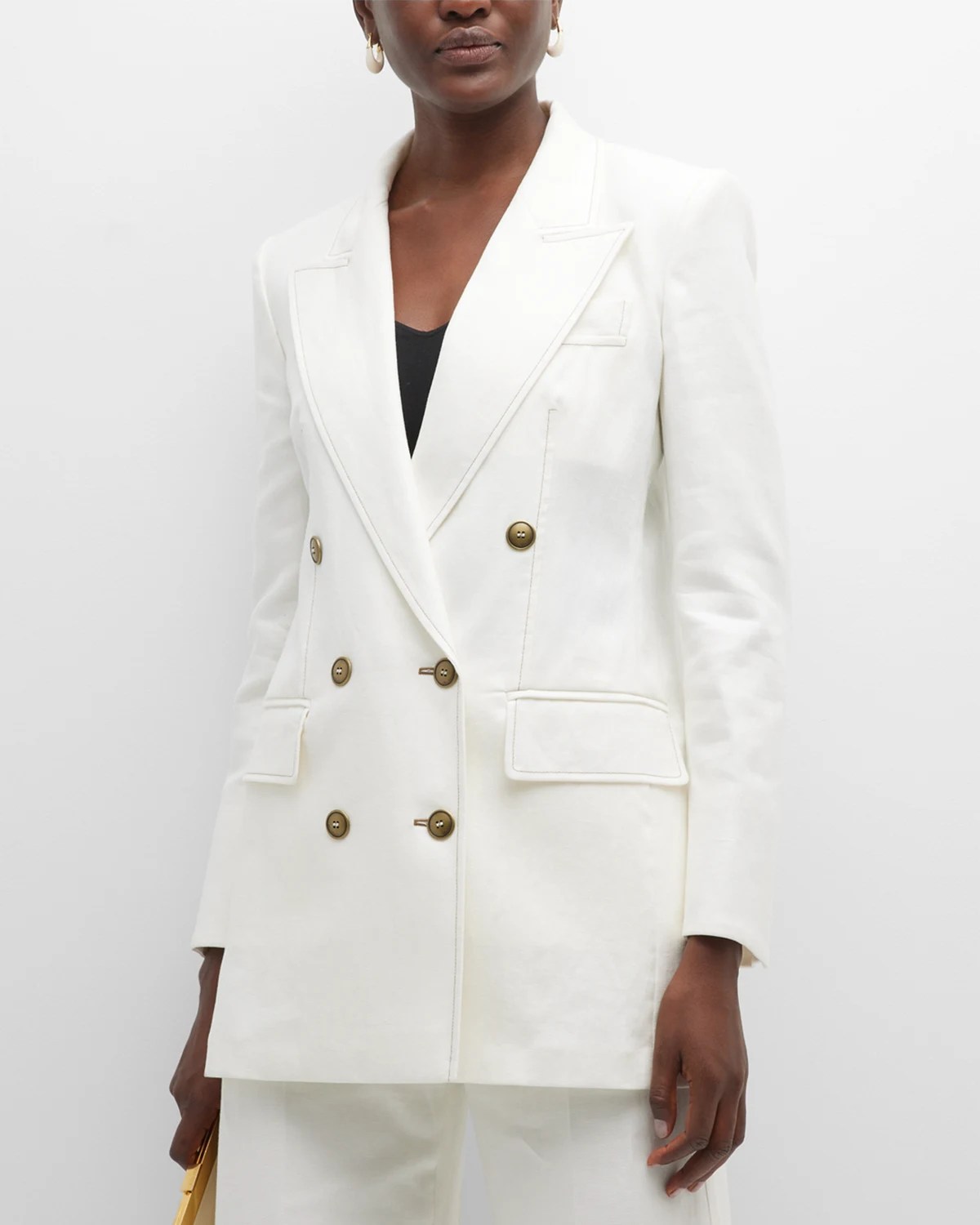 Max Mara Andreis Fringe Linen Jacket Neiman Marcus