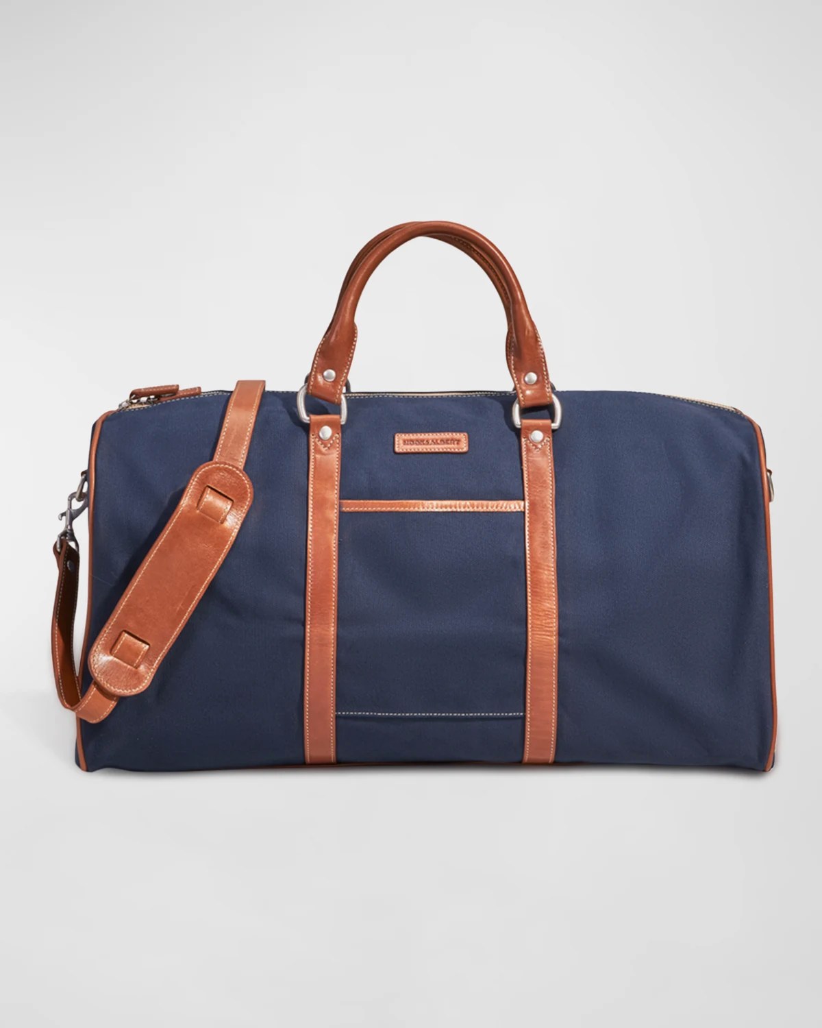 Burberry Men's Charcoal Check Holdall Duffel Bag Neiman Marcus