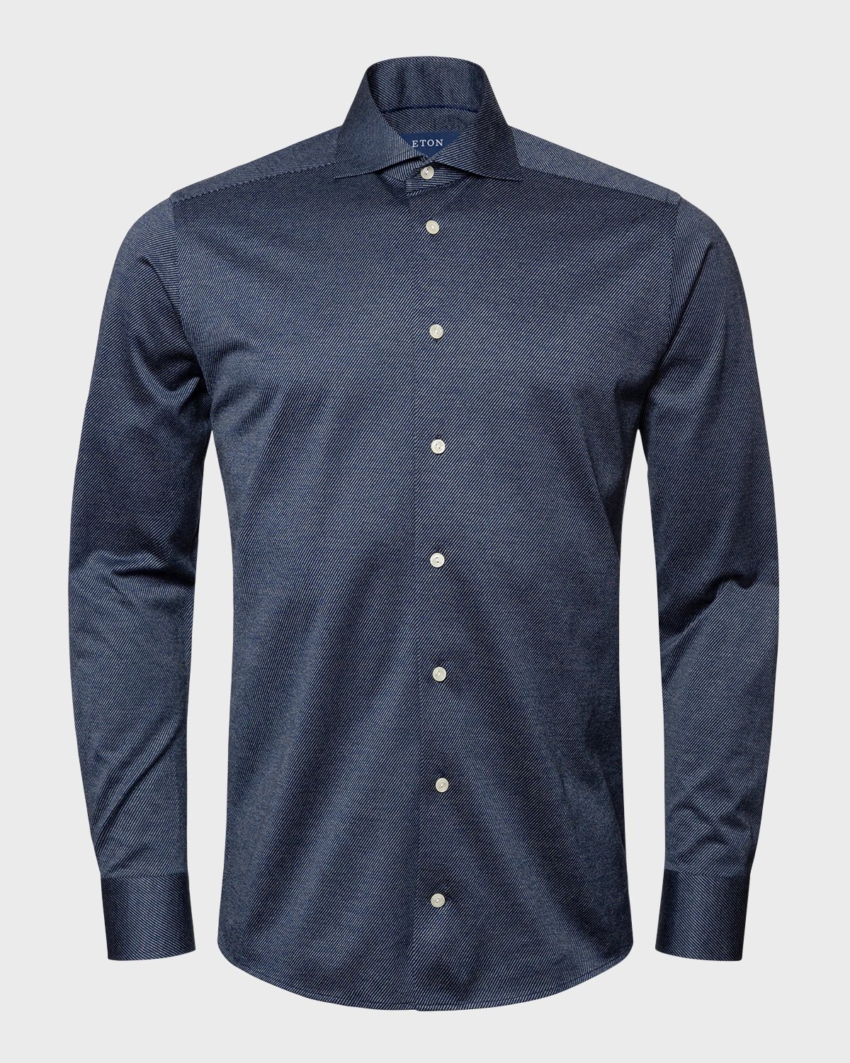 Eton Men's Diagonal Jacquard Knit Dress Shirt Neiman Marcus