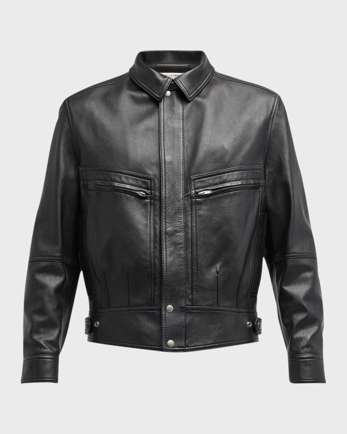 Neiman Marcus Men's Nappa Leather Bomber Jacket Neiman Marcus