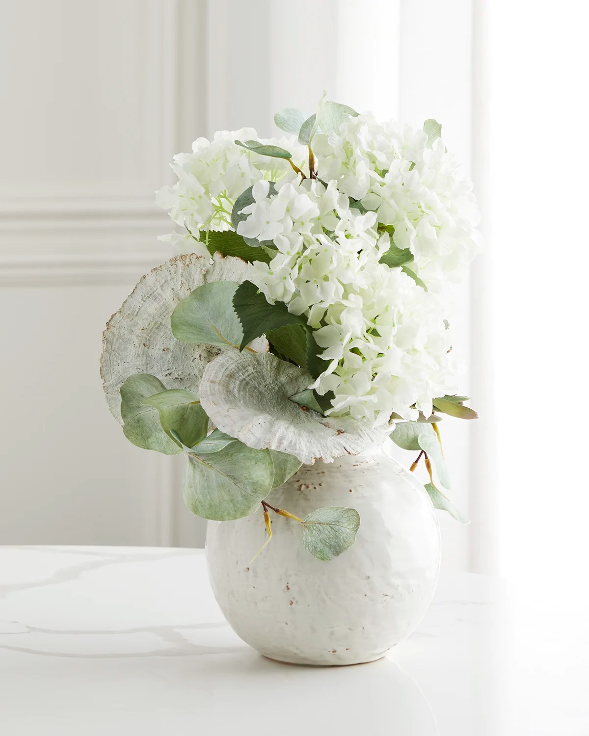 JohnRichard Collection Elegant White FauxFloral Arrangement Neiman