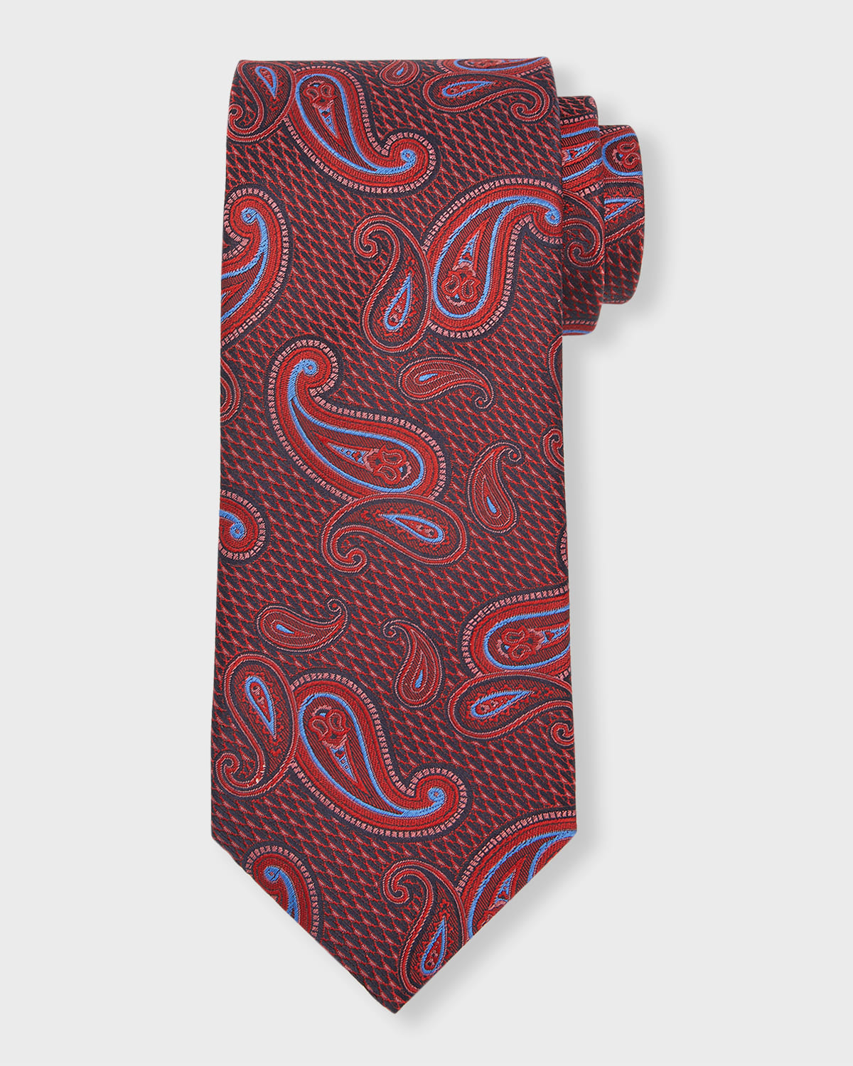 Canali Men's Paisley Jacquard Silk Tie Neiman Marcus