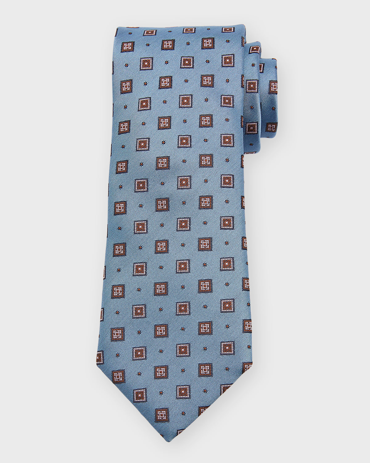 Canali Men's Medallion Silk Tie Neiman Marcus