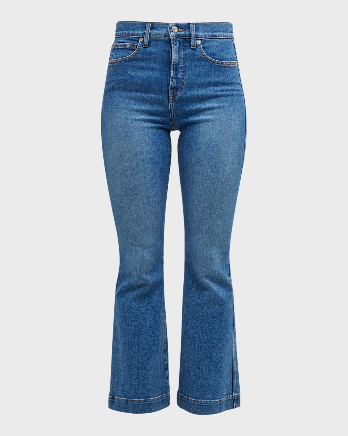 Veronica Beard Jeans Carson High Rise Ankle Flared Jeans Neiman Marcus