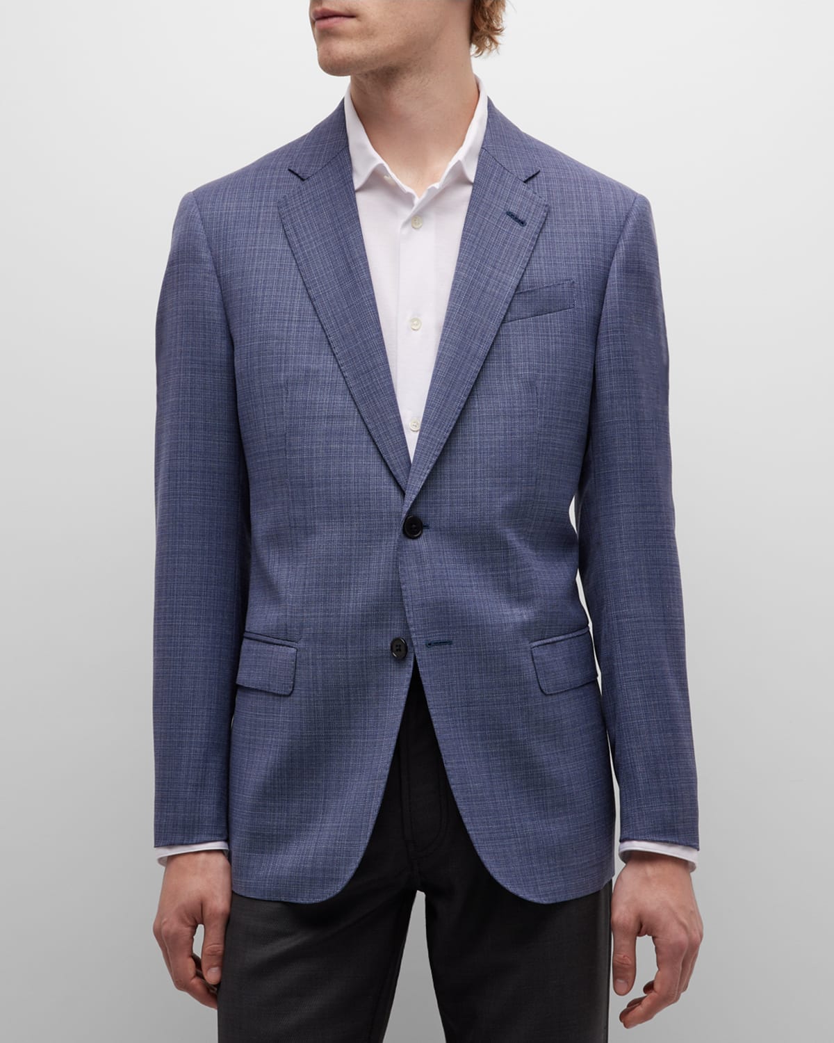 Emporio Armani Men's Wool Stretch TwoButton Sport Coat Neiman Marcus