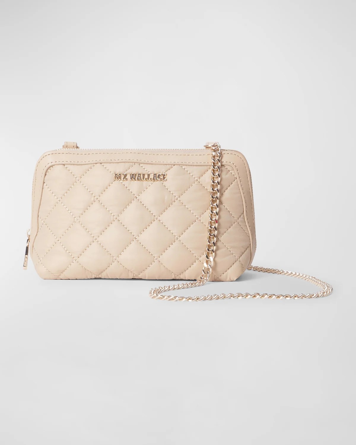 MZ WALLACE Emily Small Quilted Chain Crossbody Bag Neiman Marcus