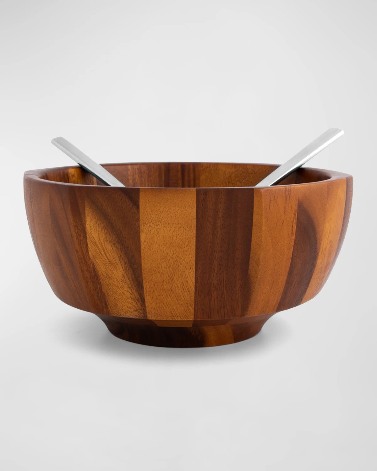 Nambe Anvil Salad Bowl & Servers Neiman Marcus