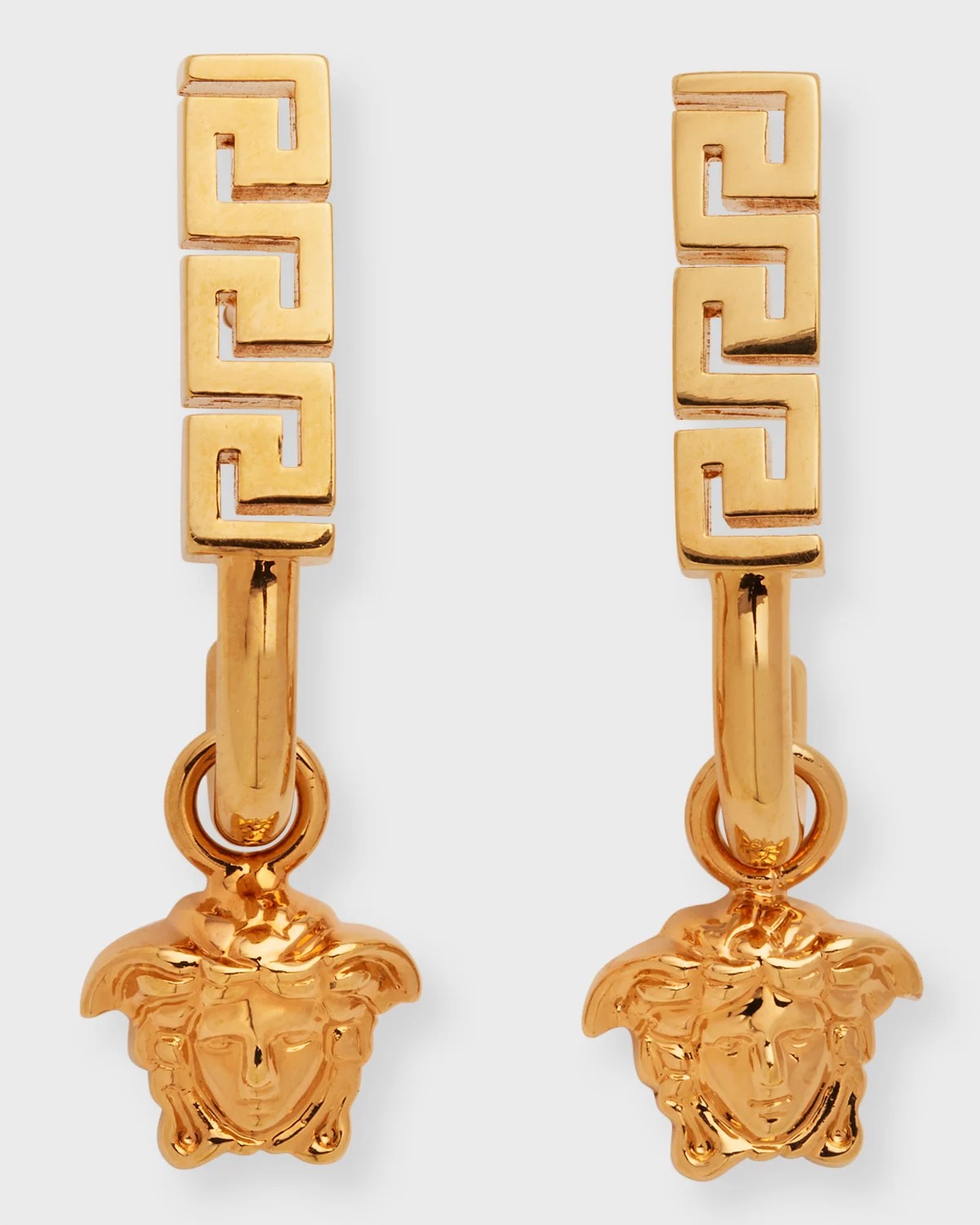 Versace Greca and Medusa Drop Earrings Neiman Marcus
