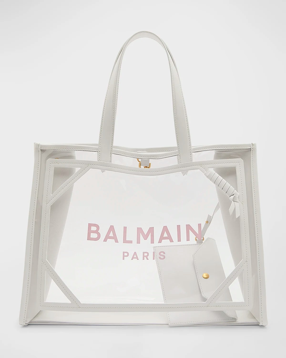 Balmain B Army Medium Canvas Shopper Tote Bag Neiman Marcus