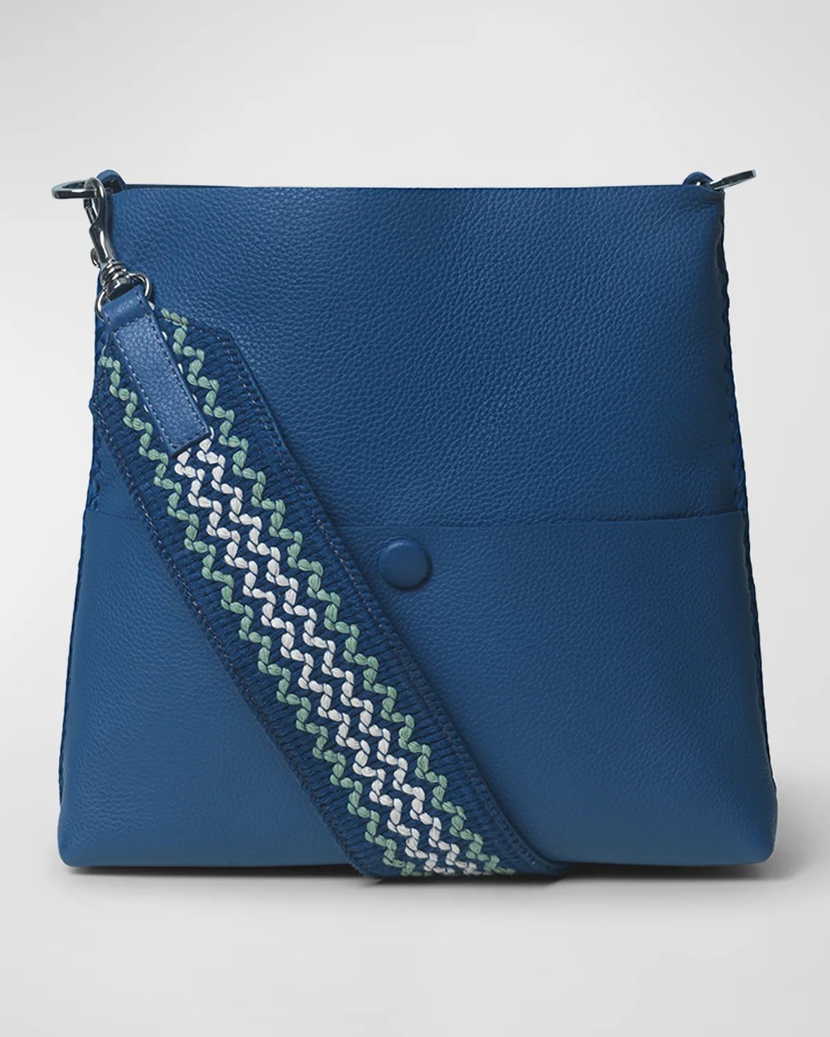 Callista Slim M Grained Leather Tote Bag Neiman Marcus