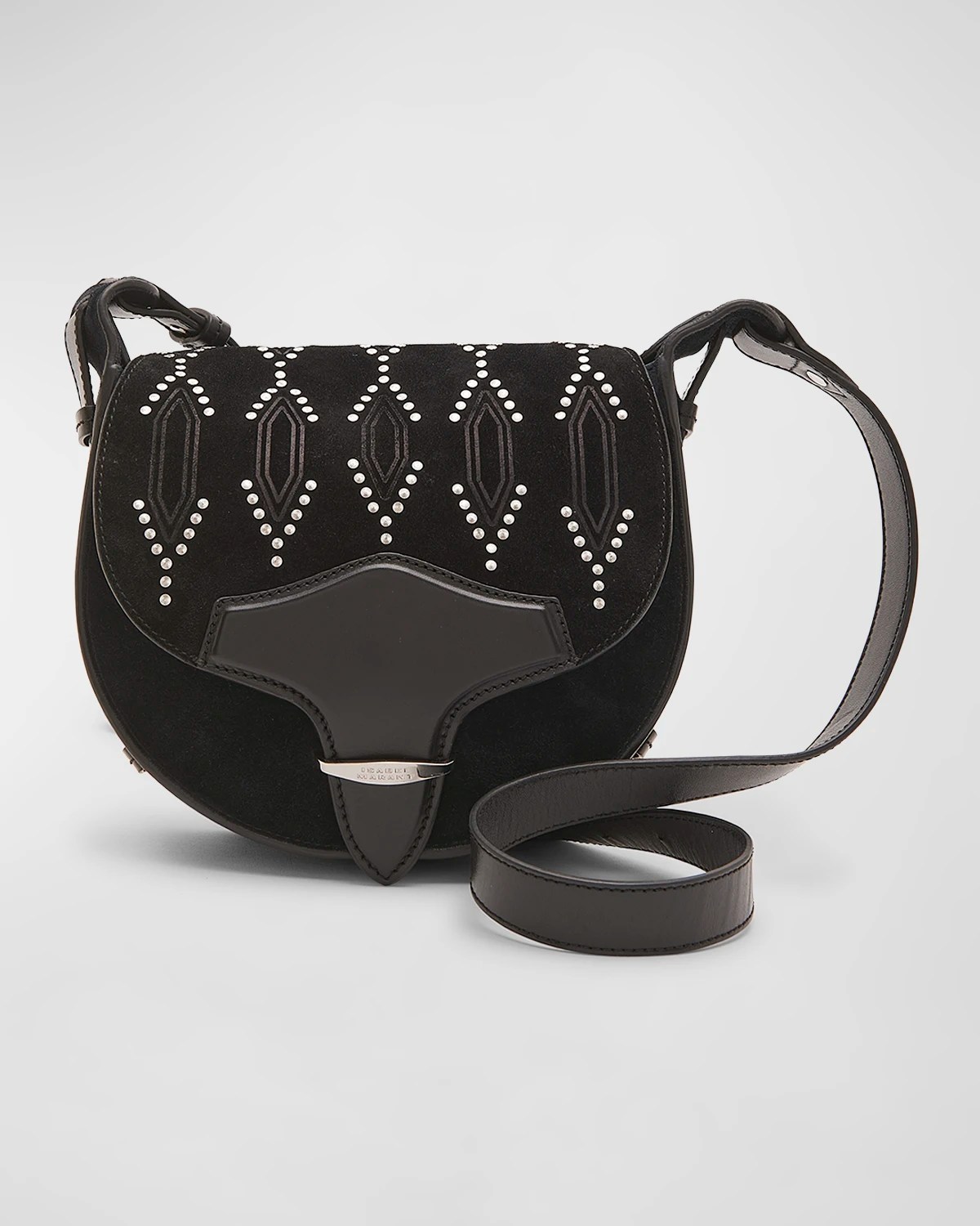 Isabel Marant Botsy Saddle Suede Crossbody Bag Neiman Marcus