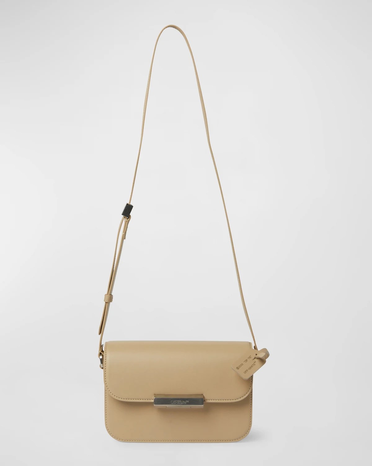 OffWhite Booster Medium Leather Shoulder Bag Neiman Marcus