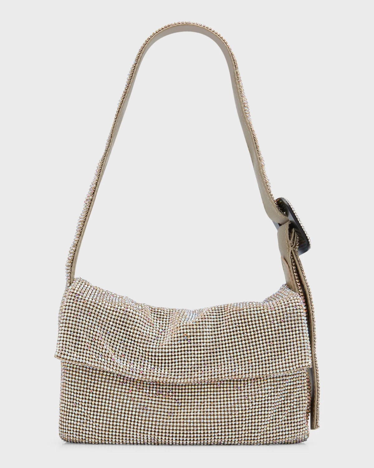 Benedetta Bruzziches Vitty La Mignon Rhinestone Mesh Shoulder Bag