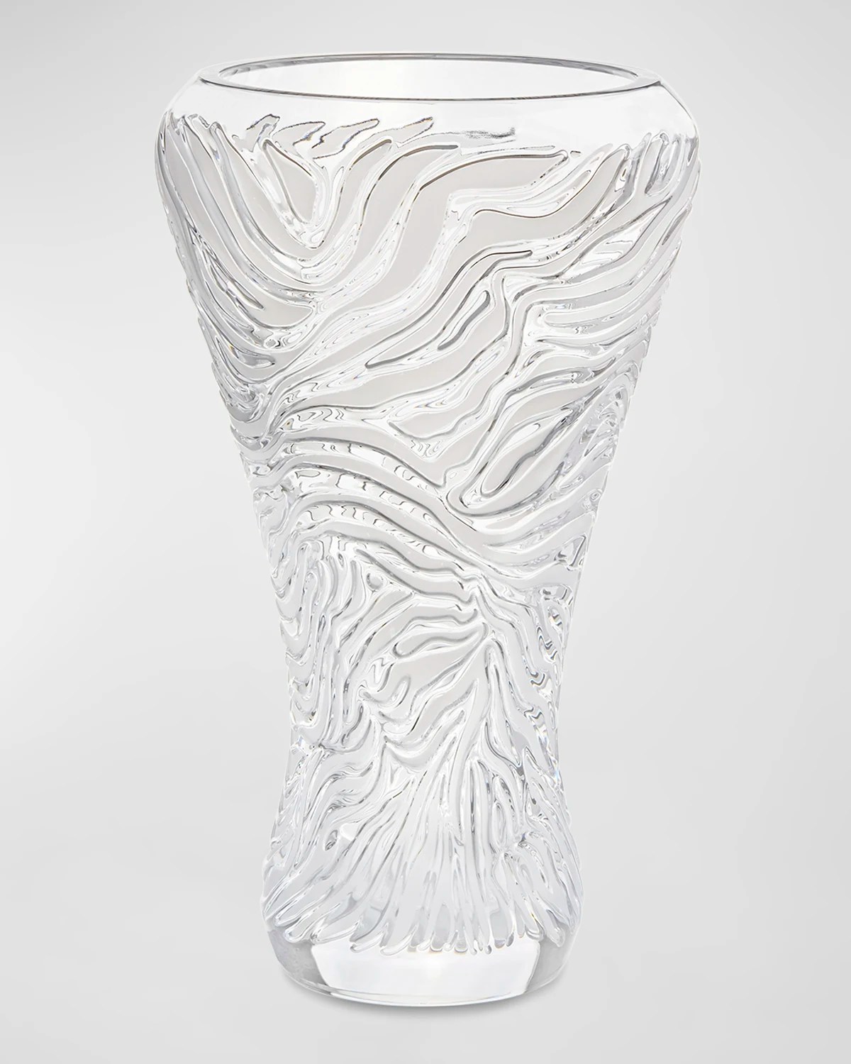 Lalique Croco Crystal Vase Neiman Marcus
