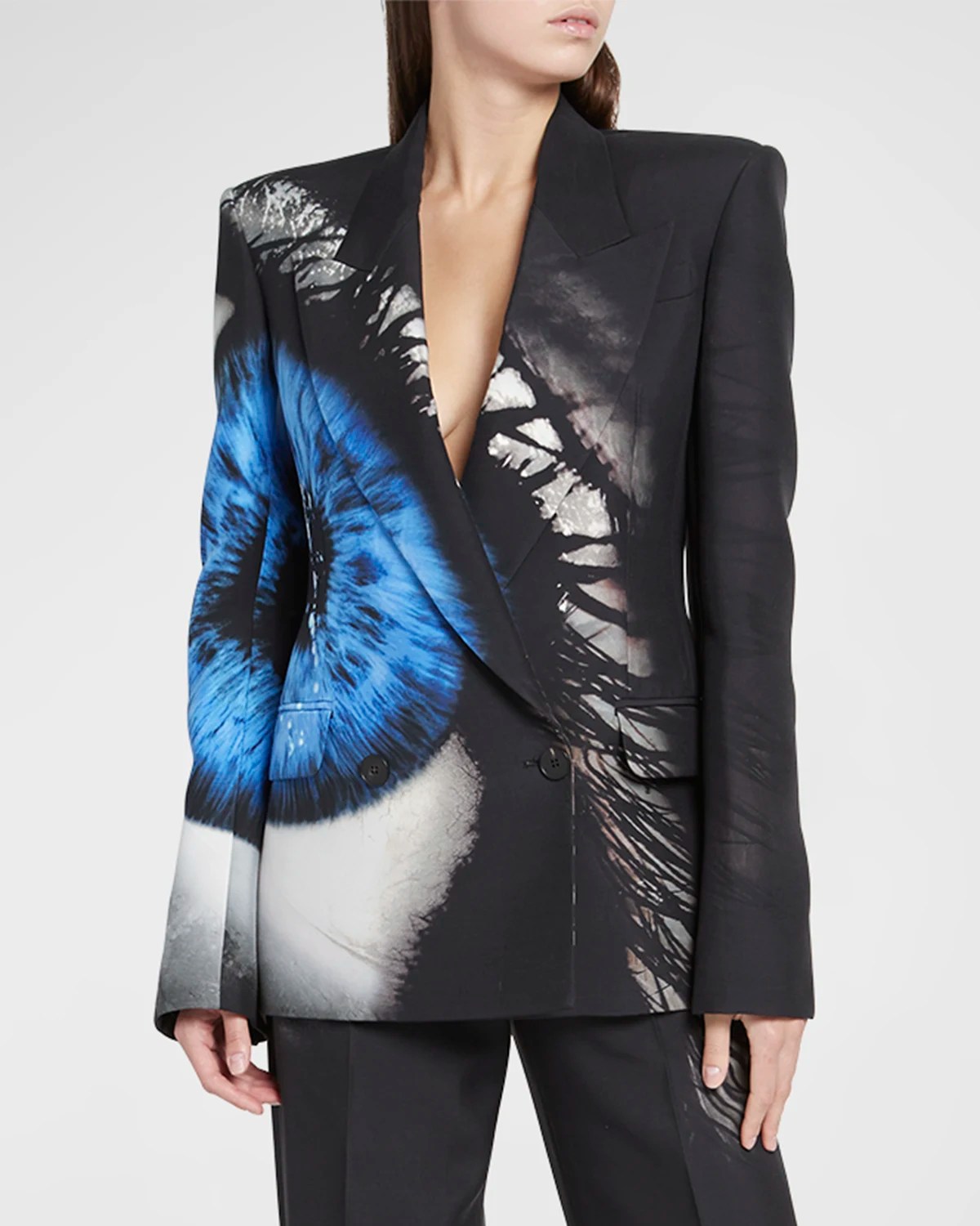 Alexander McQueen DoubleBreasted Wool Blazer Neiman Marcus