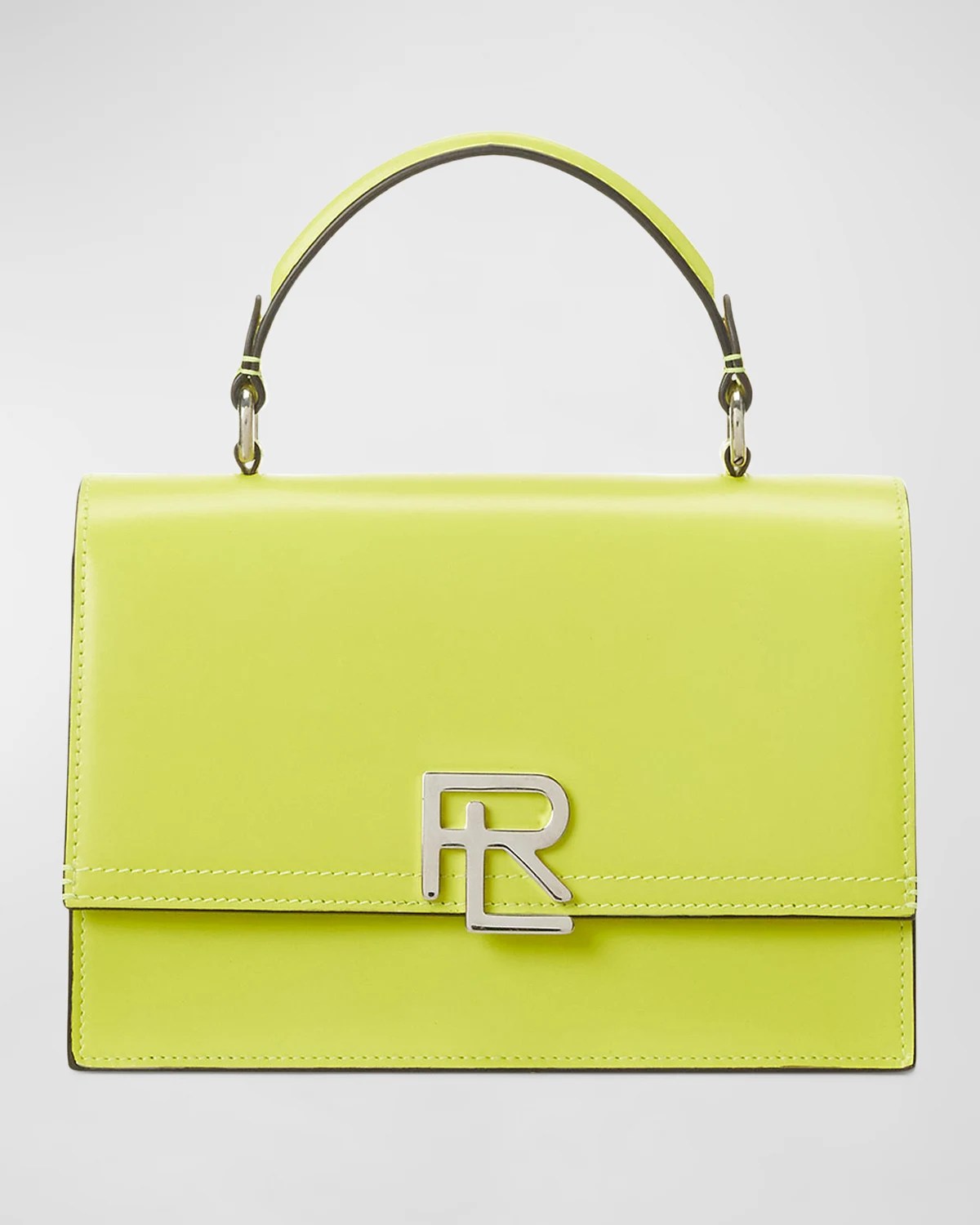 Ralph Lauren Collection RL Calfskin Leather TopHandle Bag Neiman Marcus