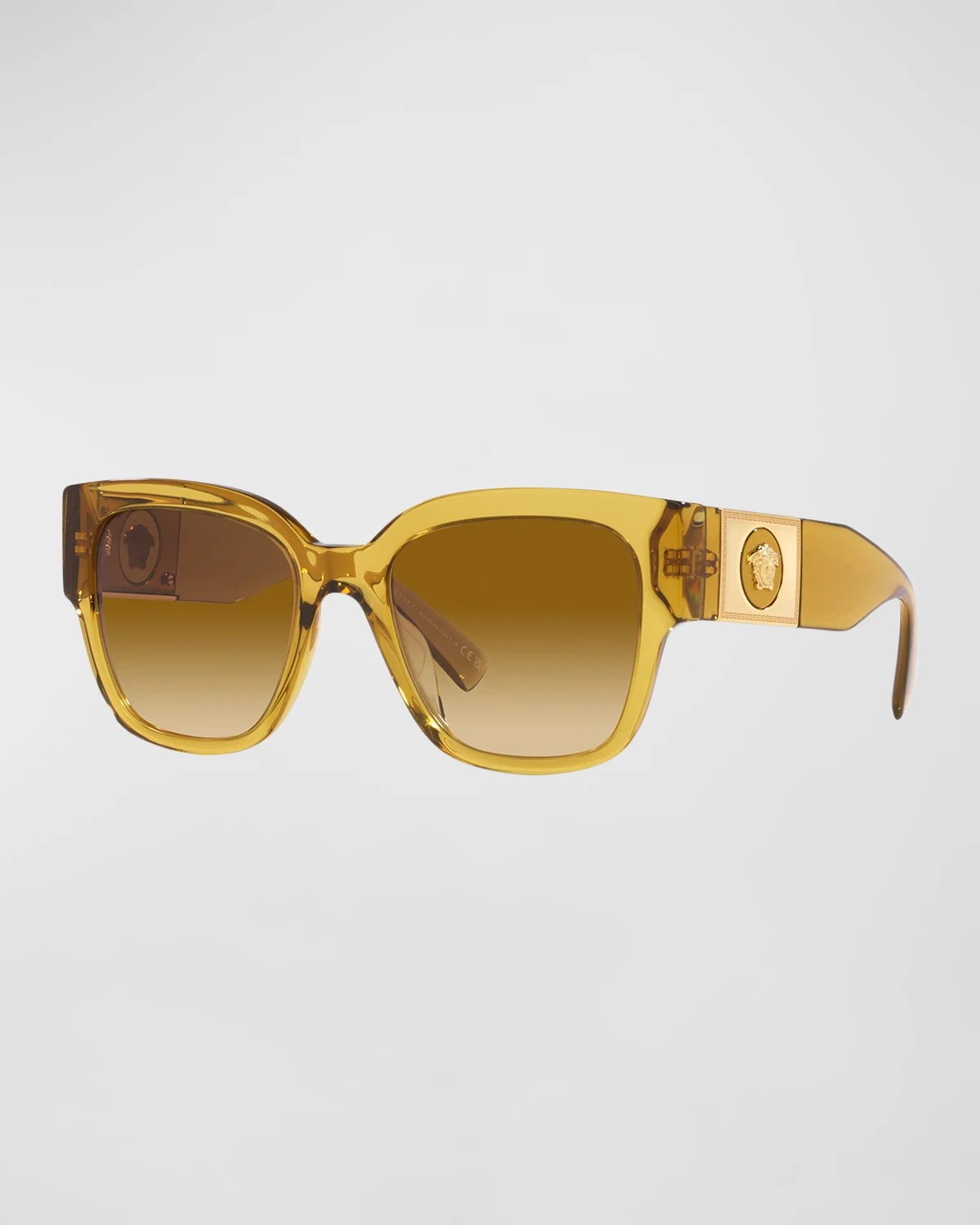 Versace Medusa Coin Square Acetate Sunglasses Neiman Marcus