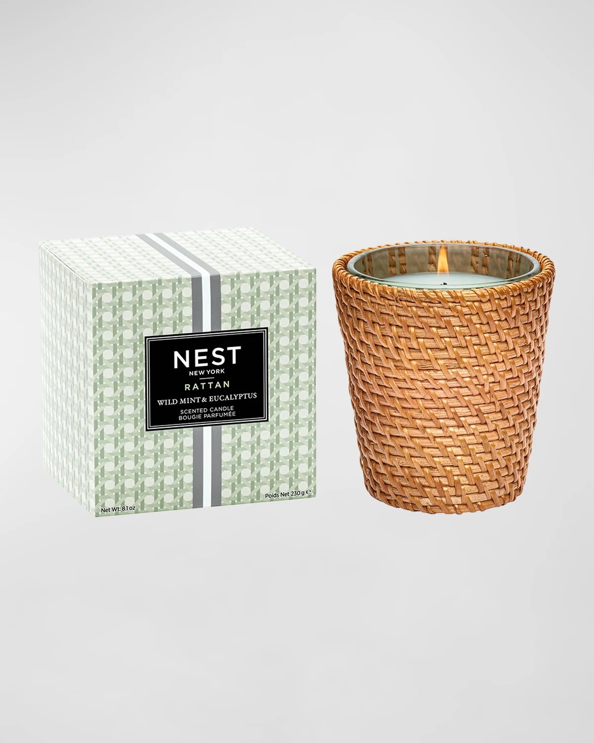 NEST New York Rattan Wild Mint and Eucalyptus 3Wick Candle, 21.2 oz. Neiman Marcus
