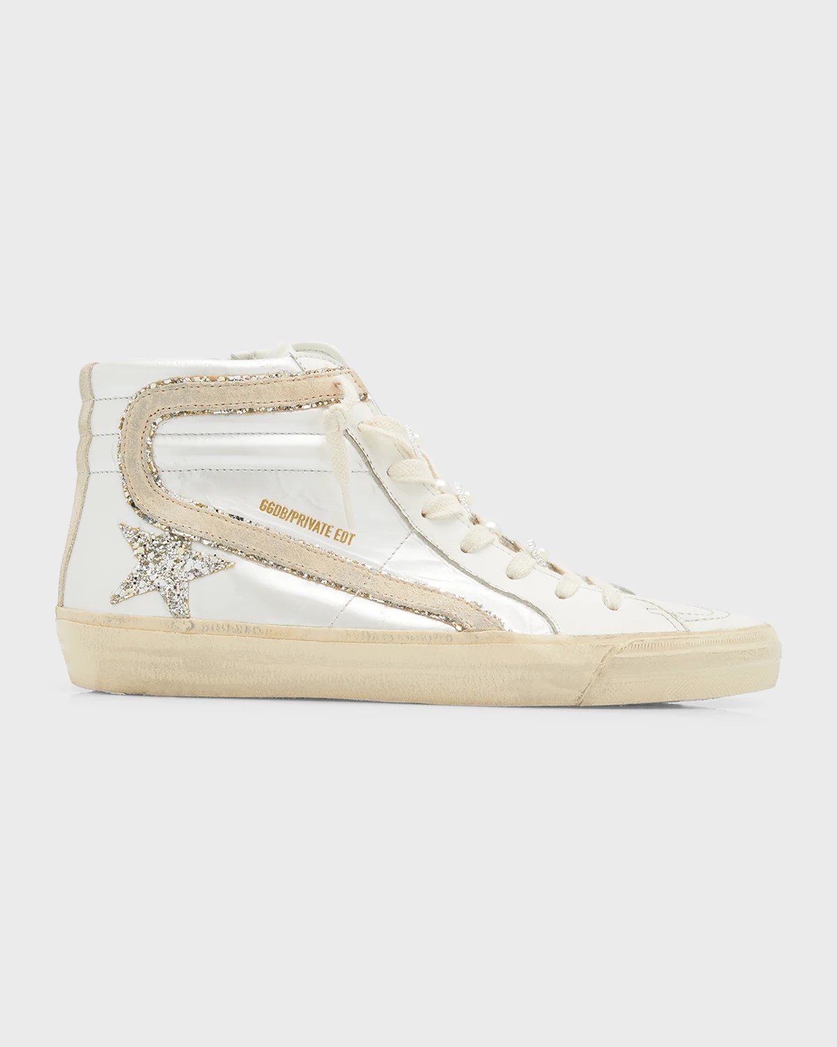 Golden Goose Slide MidTop Snake Glitter Sneakers Neiman Marcus