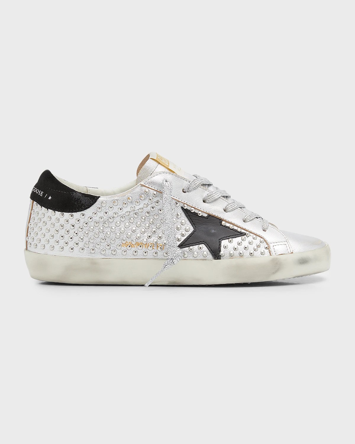 Golden Goose Superstar Bicolor Glitter LowTop Sneakers Neiman Marcus