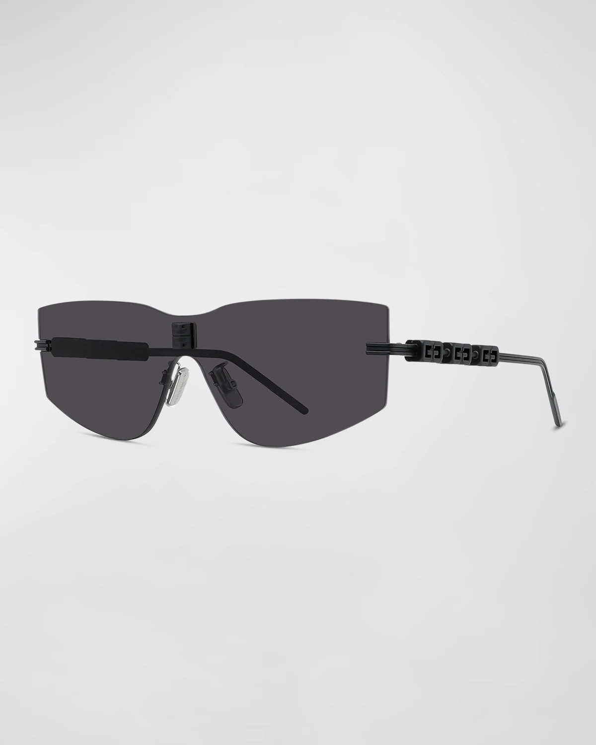 Versace Men's Studded Shield Sunglasses Neiman Marcus