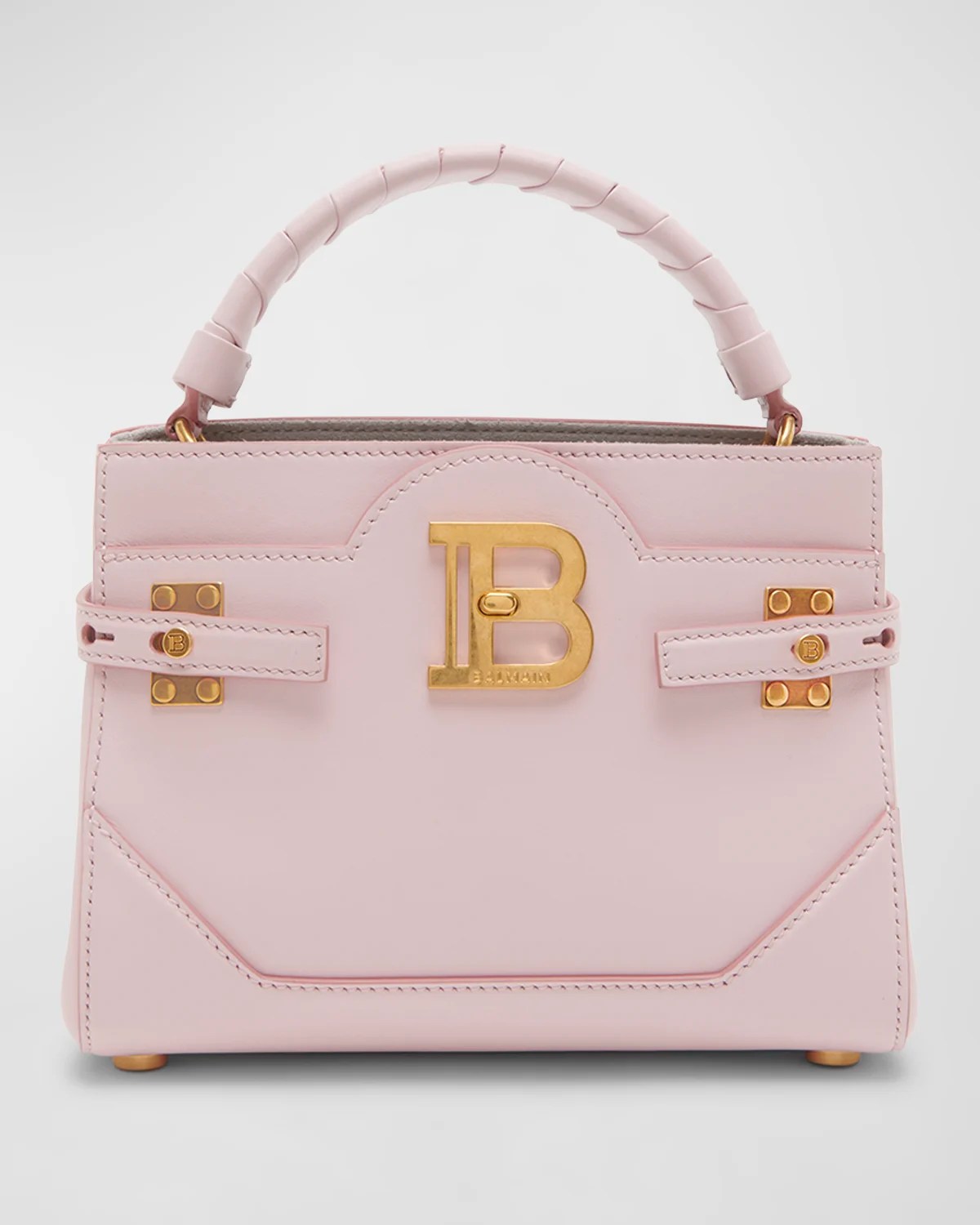 Balmain BBuzz 22 Quilted Leather TopHandle Bag Neiman Marcus