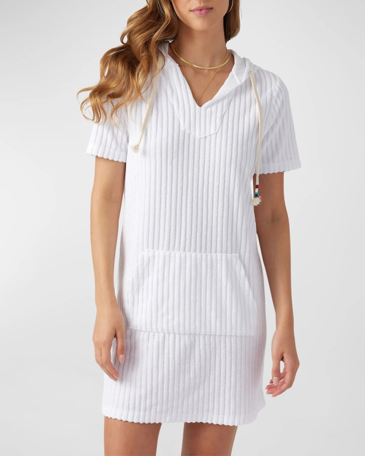 Sol Angeles Riviera Terry Cloth Mini Dress Neiman Marcus