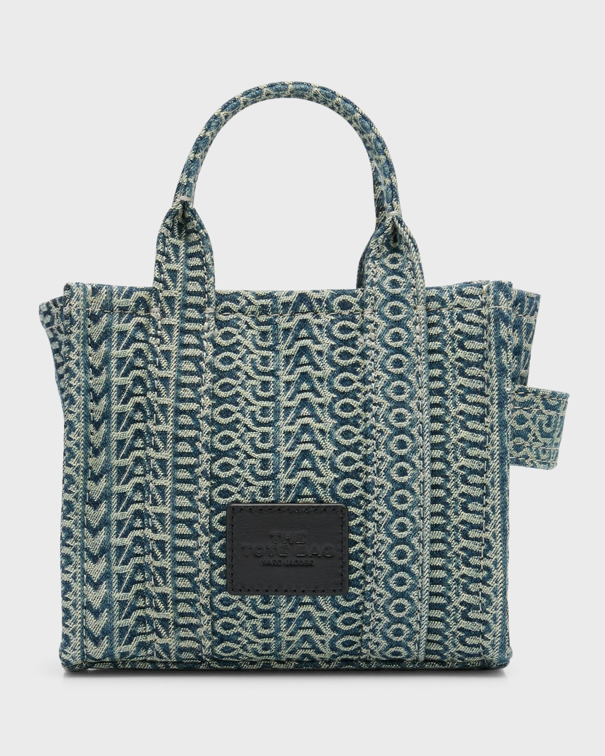 Marc Jacobs The Washed Monogram Denim Medium Tote Bag Neiman Marcus