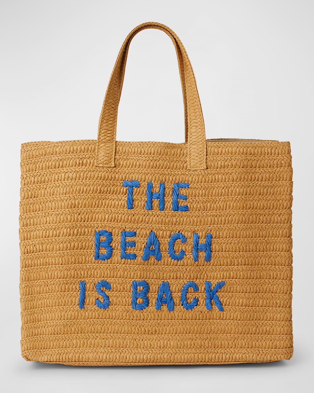 BTB Los Angeles Salty as a Beach Straw Tote Bag Neiman Marcus